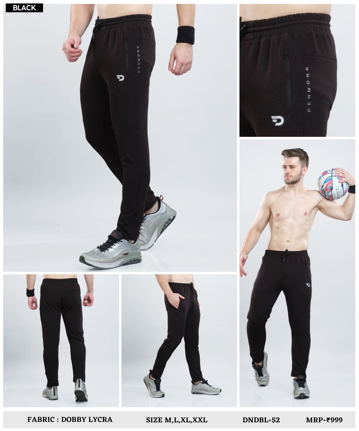 CoreFlex – Imported Dobby Lycra Lower ( 280 GSM)| Ankle Fit