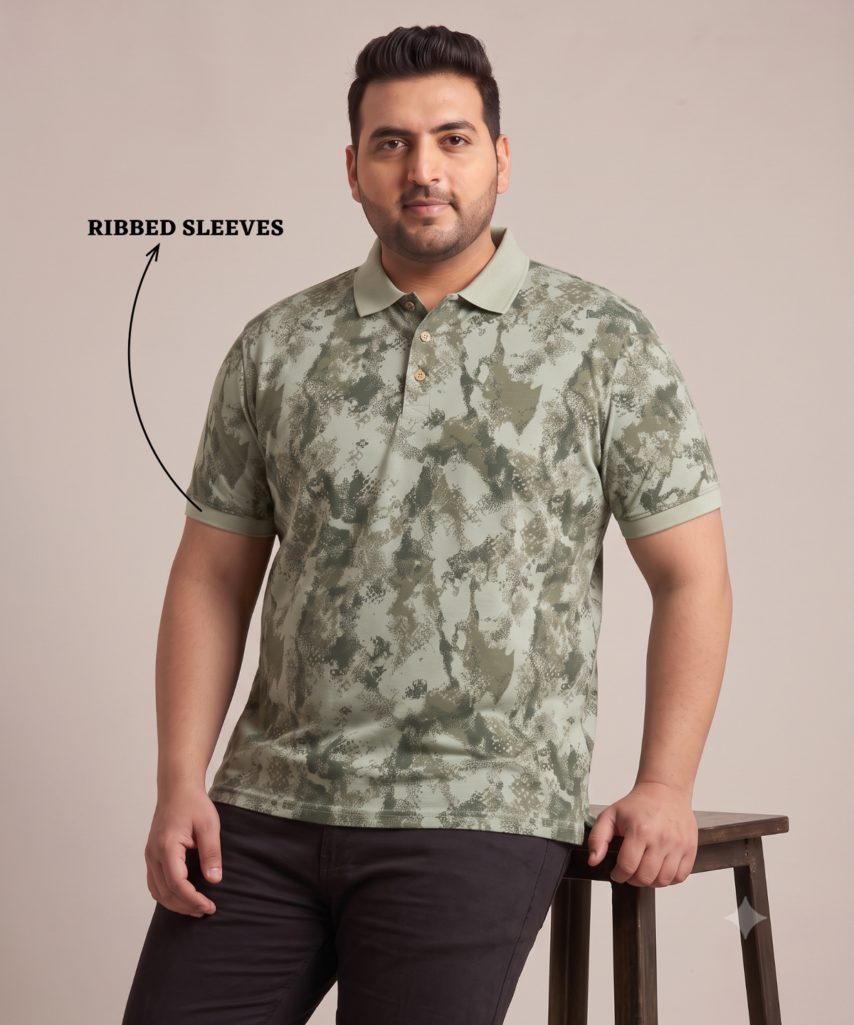 Men's Imported Korean Check Plus Size Polo T-Shirt | 180 GSM  | Regular Fit