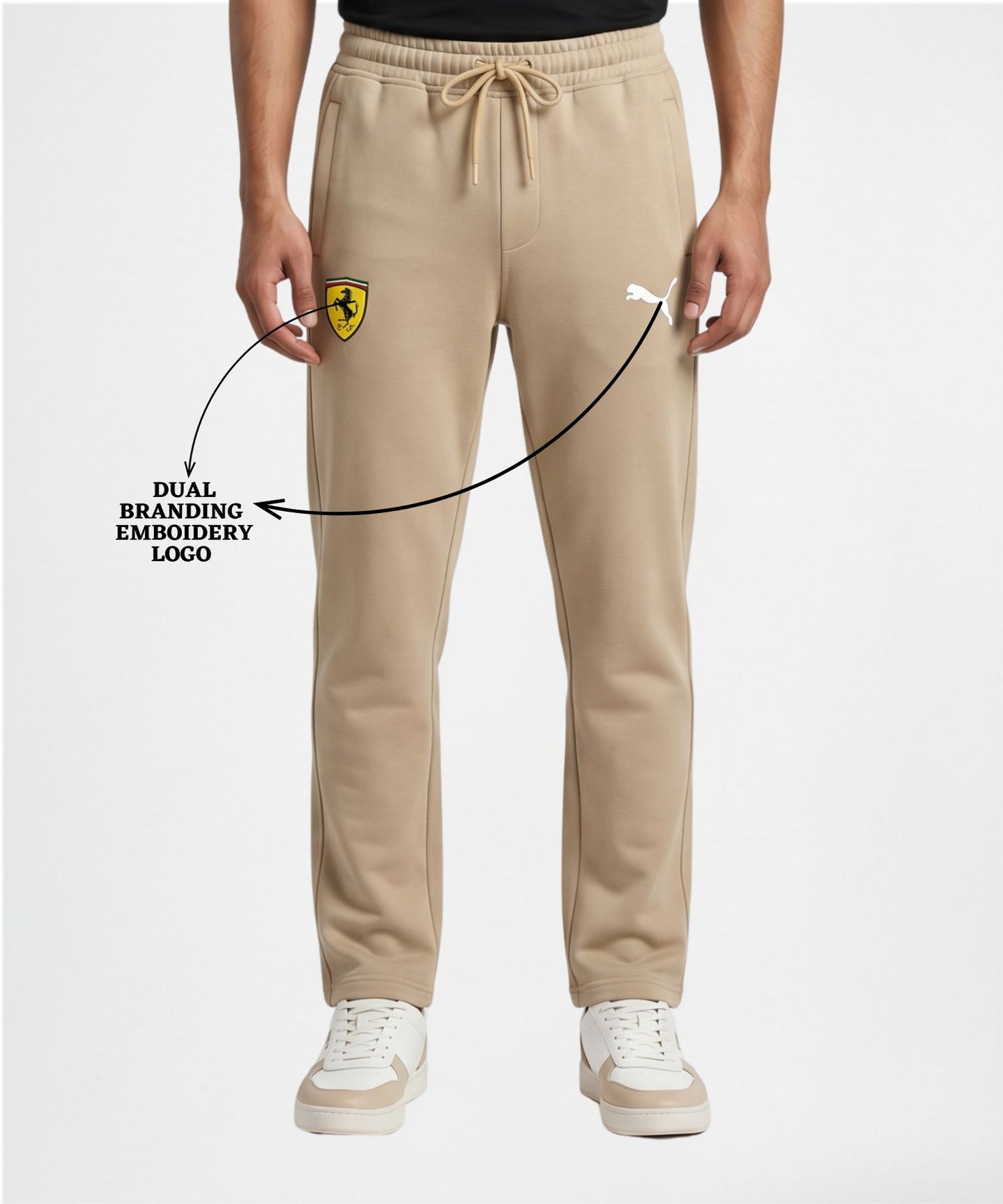 Premium Quality 100% Cotton Trackpant (GSM 265)| Slim Fit | Dual Side Emboidery