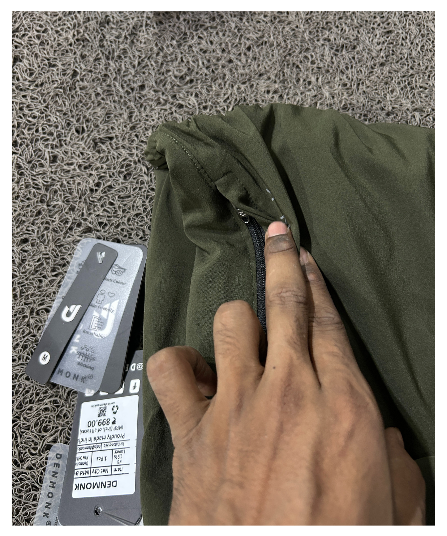 NS Imported Parachute Lycra Track Pant (15% Lycra) | Lightweight 145 GSM | Ankle Zipped