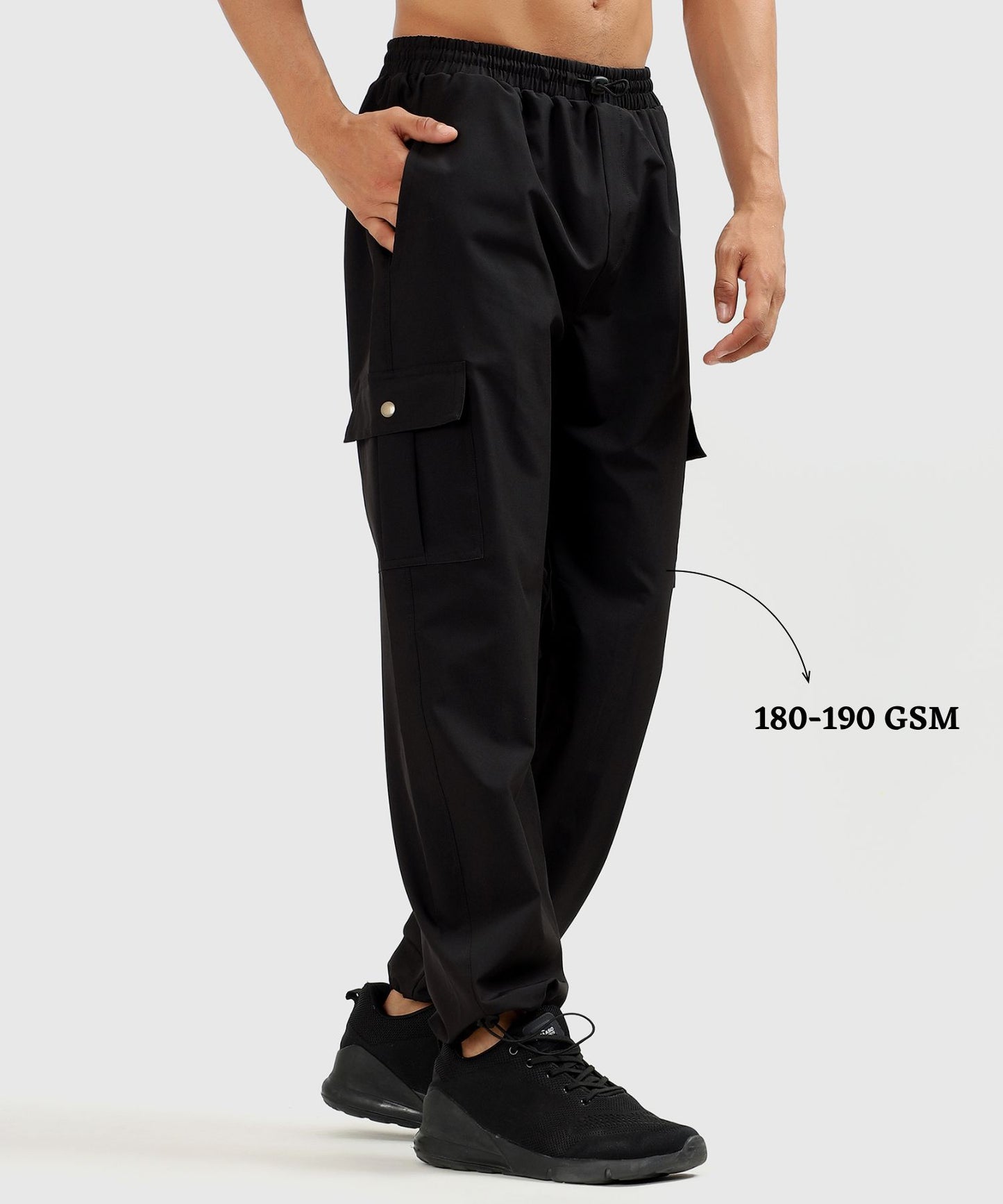 Utility Cargo Joggers - Imported Ns Terry Lycra Over Size Lower (GSM 180-190)
