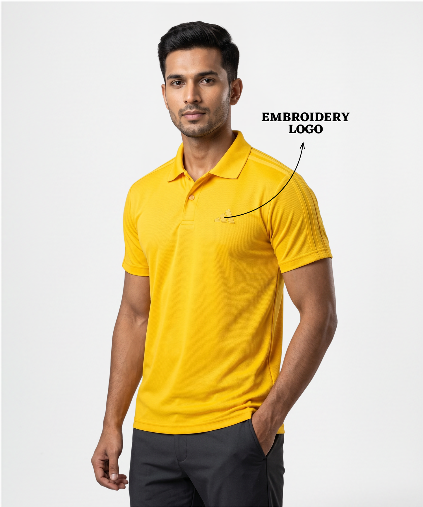 Imported Matty Lycra T-Shirts (GSM 180) | 3strip Design