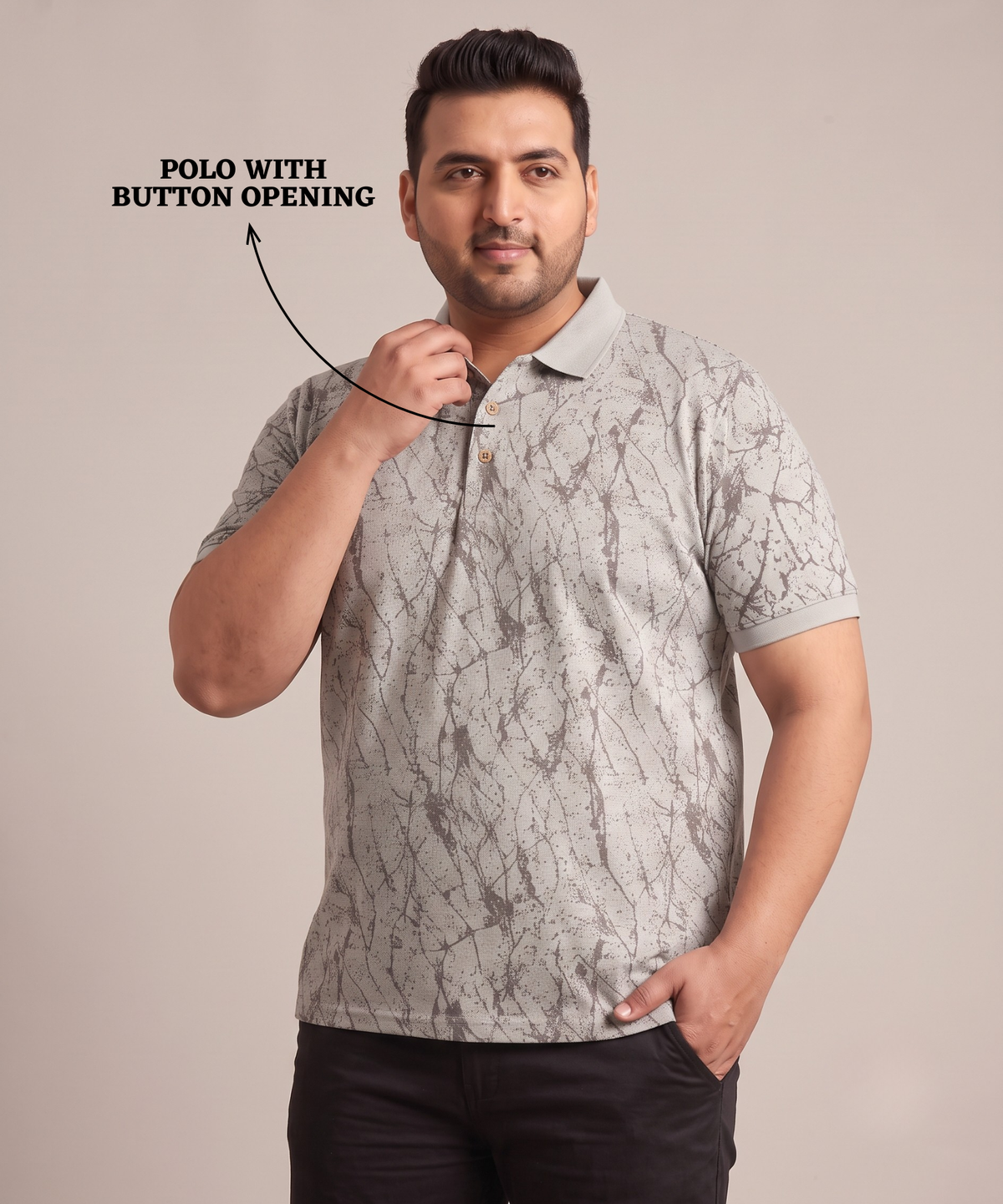 Men's Imported Korean Check Plus Size Polo T-Shirt | 180 GSM  | Regular Fit