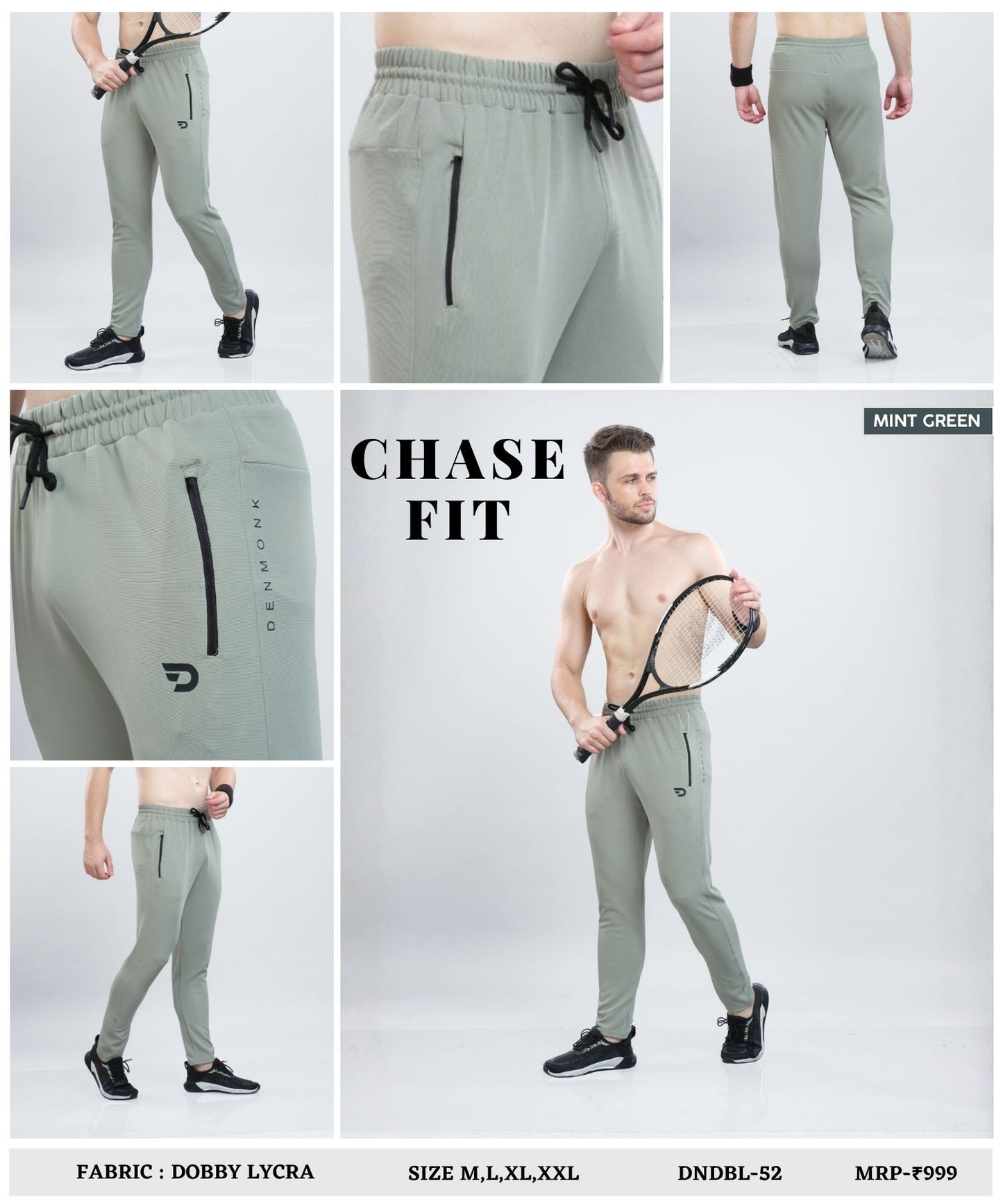 CoreFlex – Imported Dobby Lycra Lower ( 280 GSM)| Ankle Fit