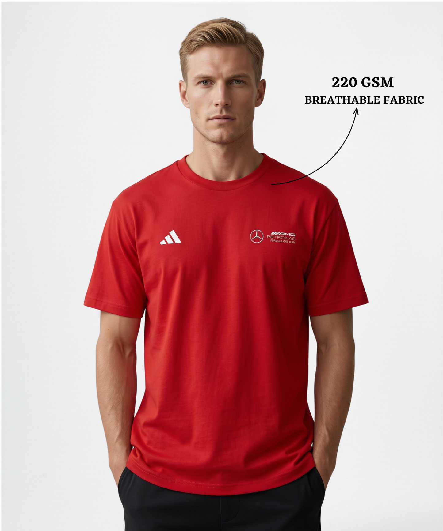 Men’s Premium Cotton Blend Over Sized T-shirts – 220 GSM