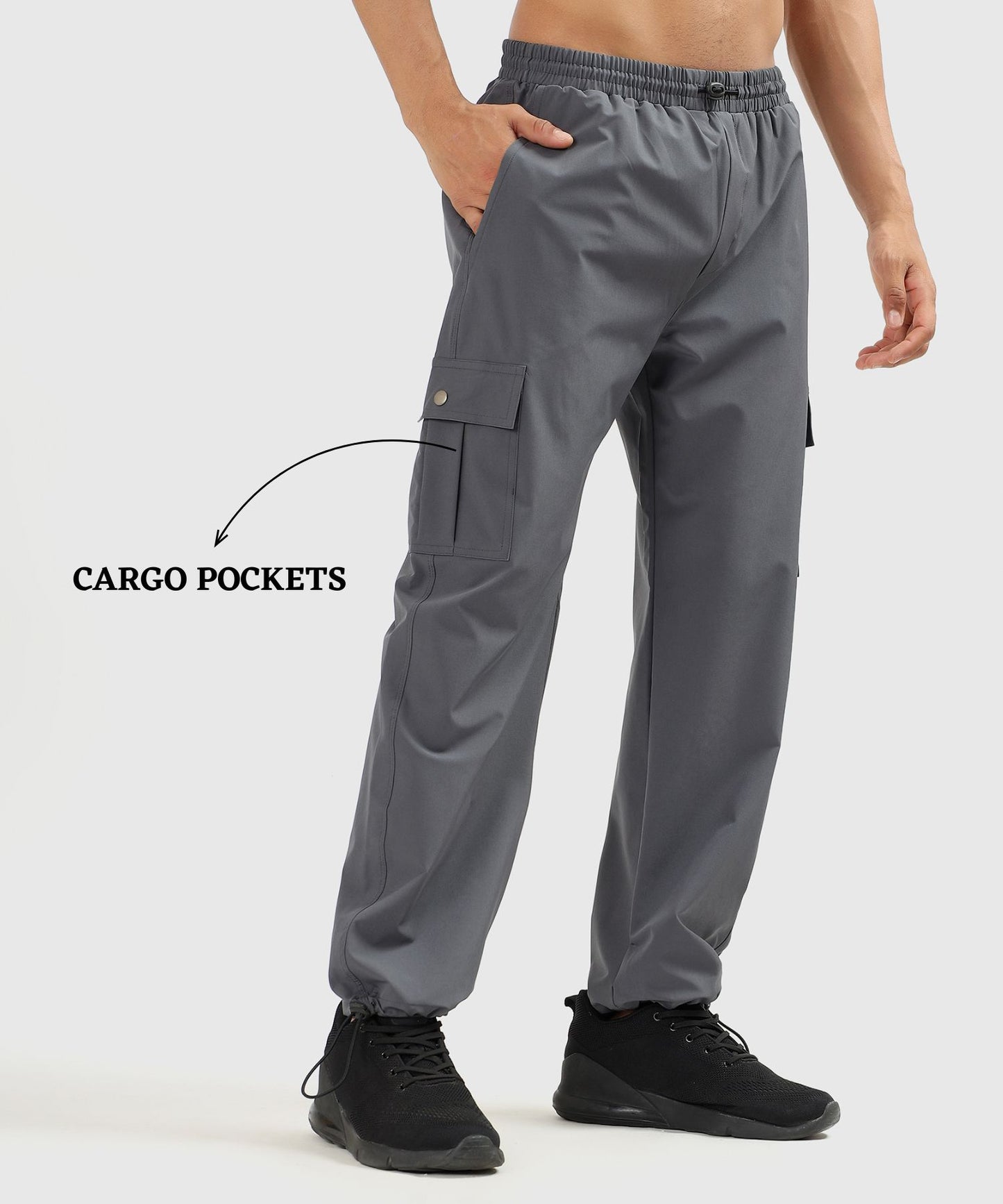 Utility Cargo Joggers - Imported Ns Terry Lycra Over Size Lower (GSM 180-190)