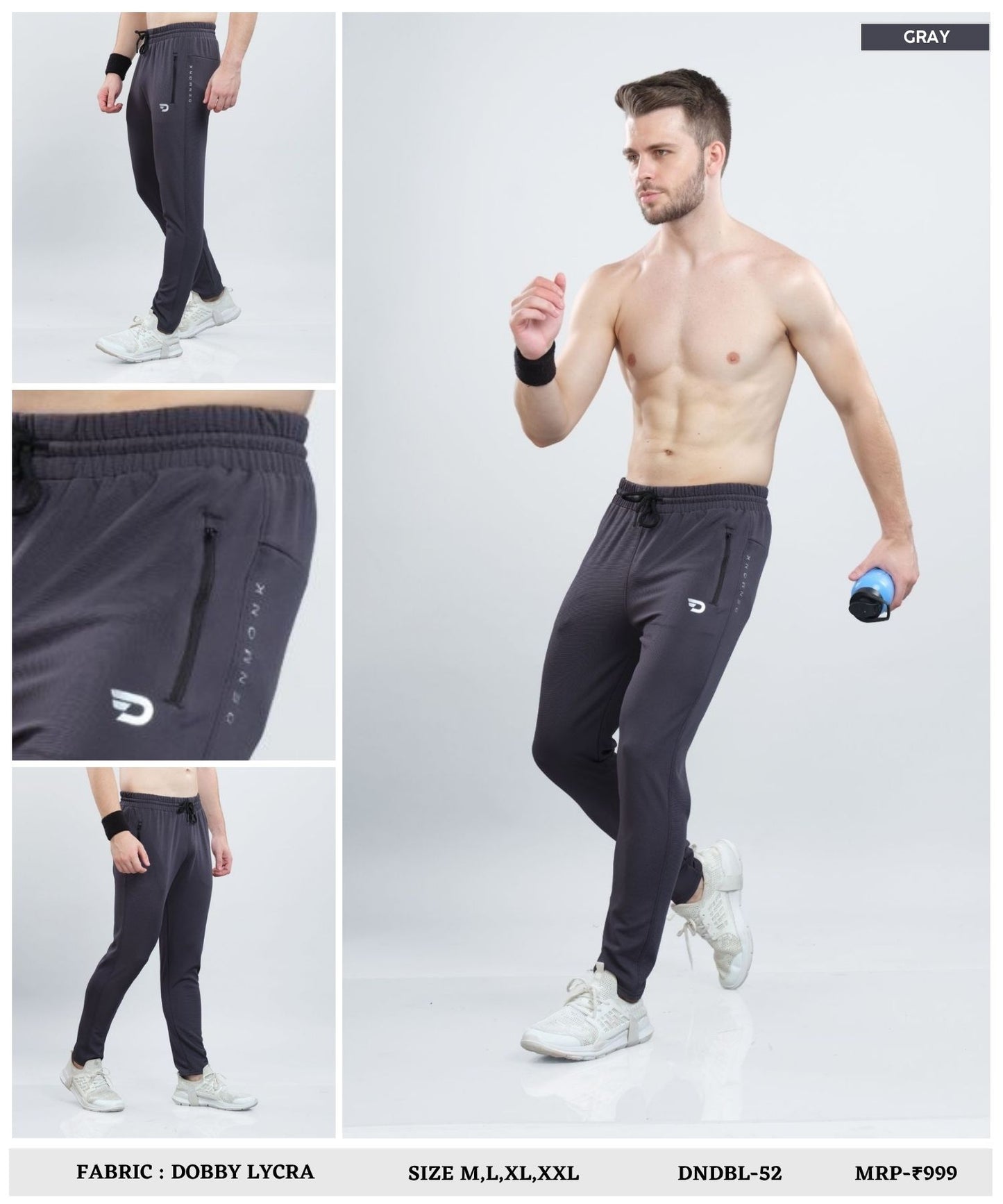 CoreFlex – Imported Dobby Lycra Lower ( 280 GSM)| Ankle Fit