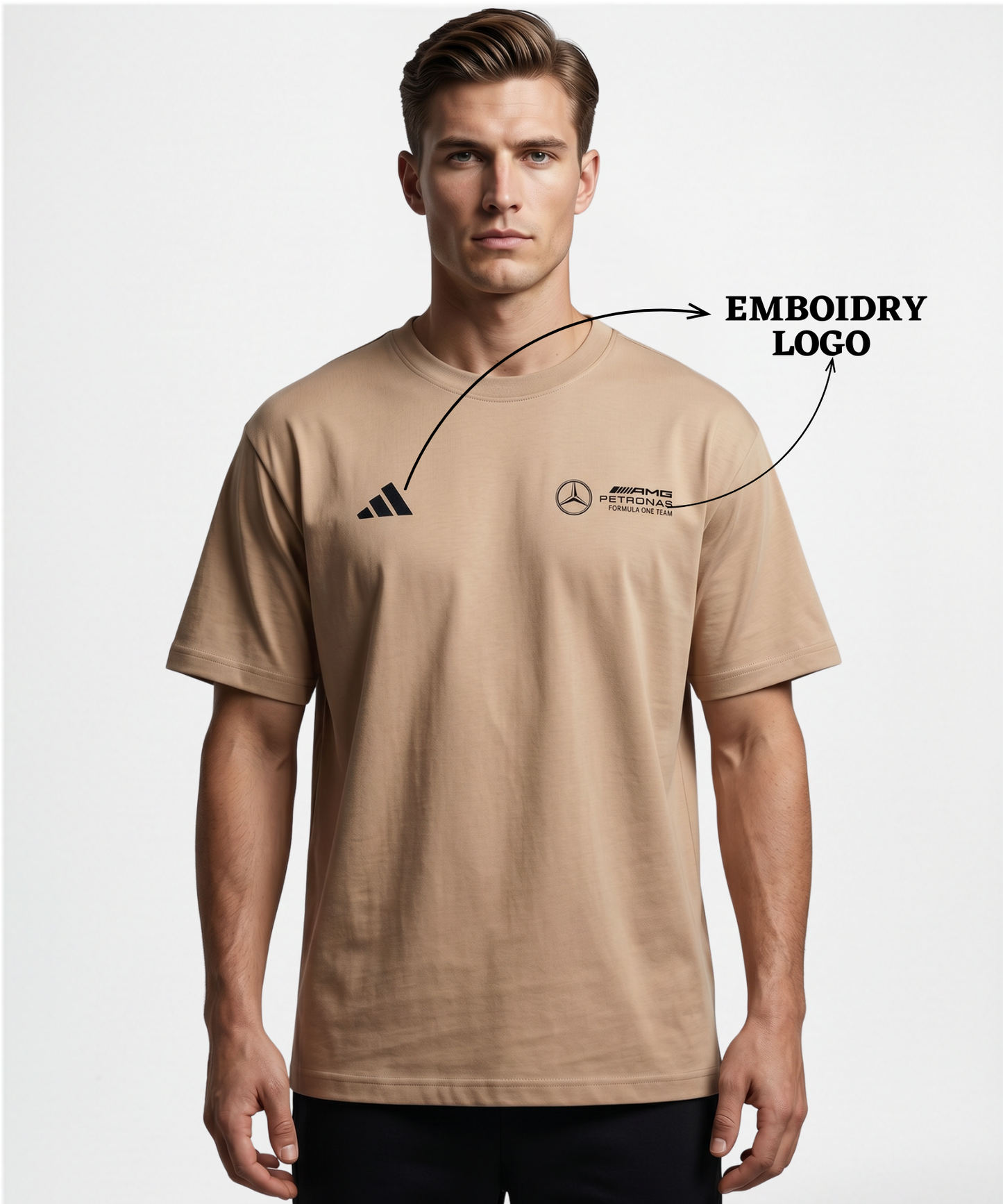 Men’s Premium Cotton Blend Over Sized T-shirts – 220 GSM