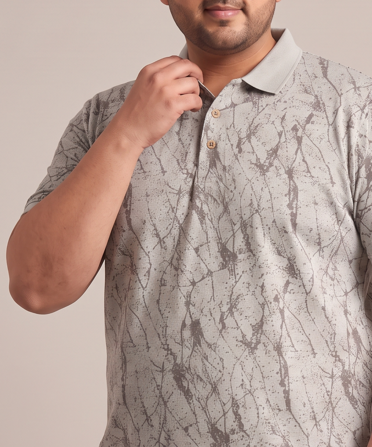 Men's Imported Korean Check Plus Size Polo T-Shirt | 180 GSM  | Regular Fit