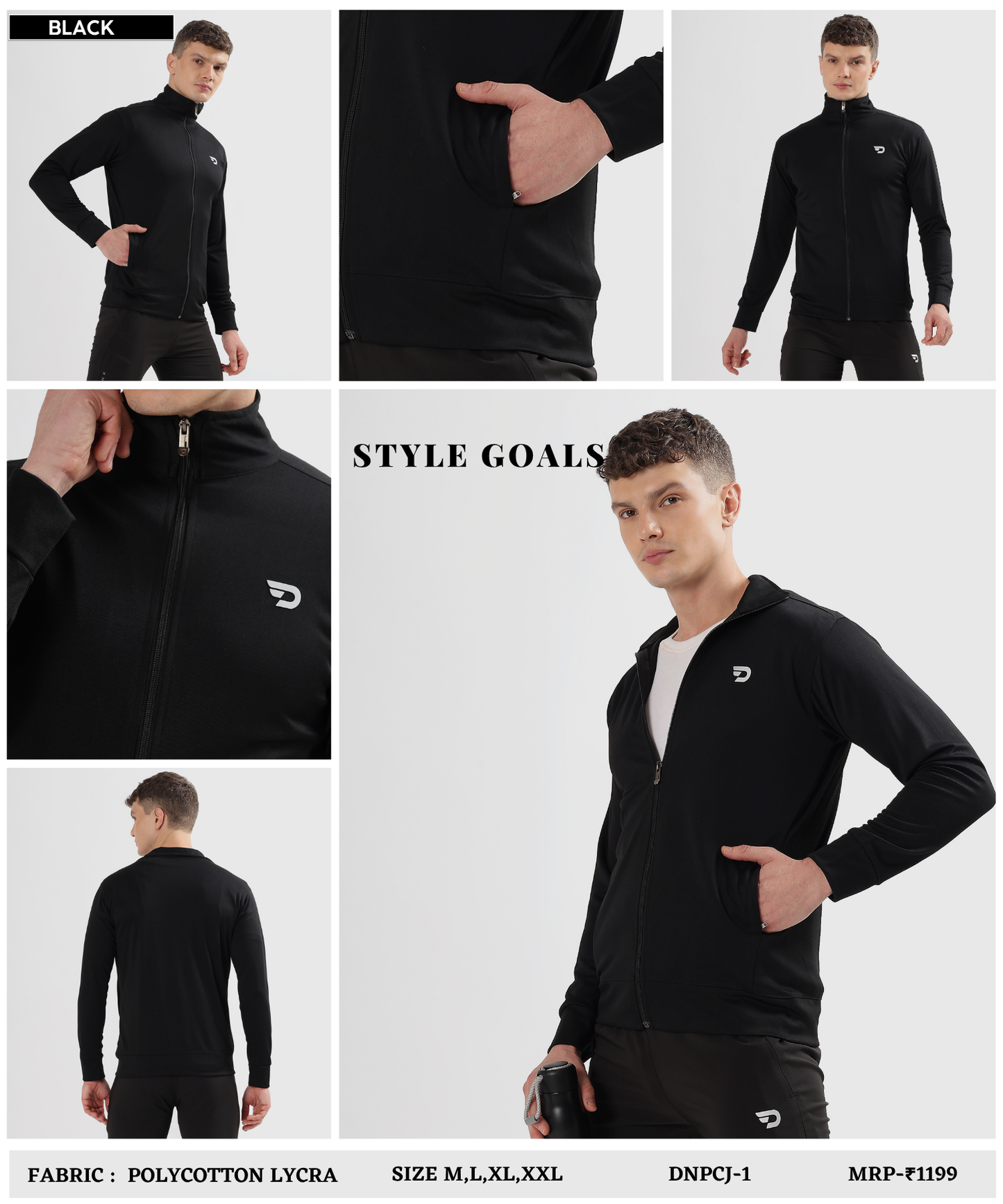 Men's Imported Poly Cotton Lycra Jackets | GSM 290 | Regular Fit
