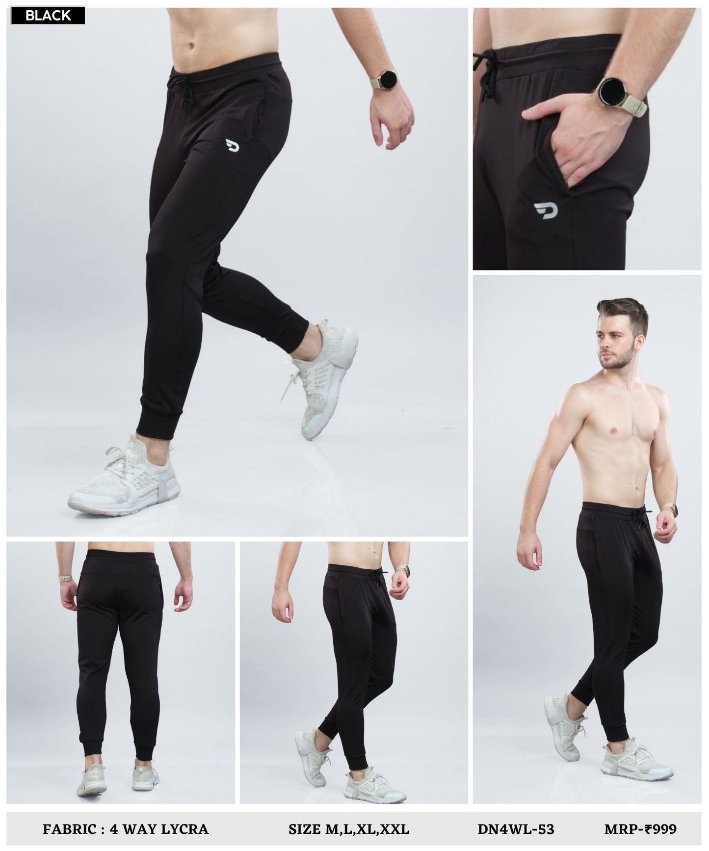 Everyday Trackpant – Imported 4Way Taiwan Lycra ( 280 GSM)
