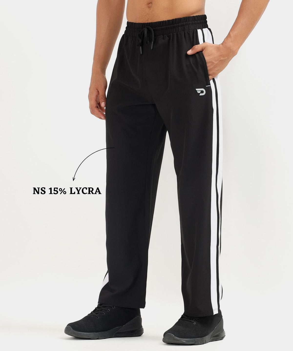 Imported Ns Parachute Lycra Trackpant | 20% Lycra 145 GSM | Straight Fit