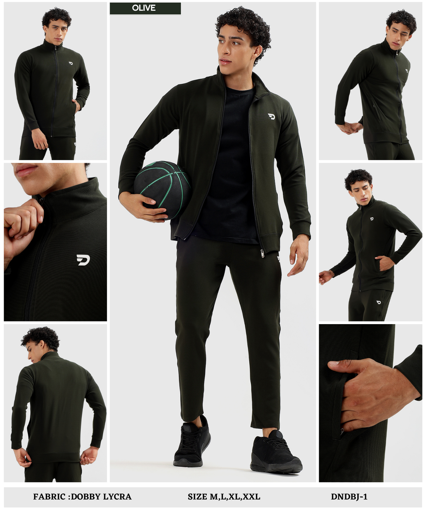 Performance Zip-Up Jacket - Imported Dobby Lycra (GSM 290)