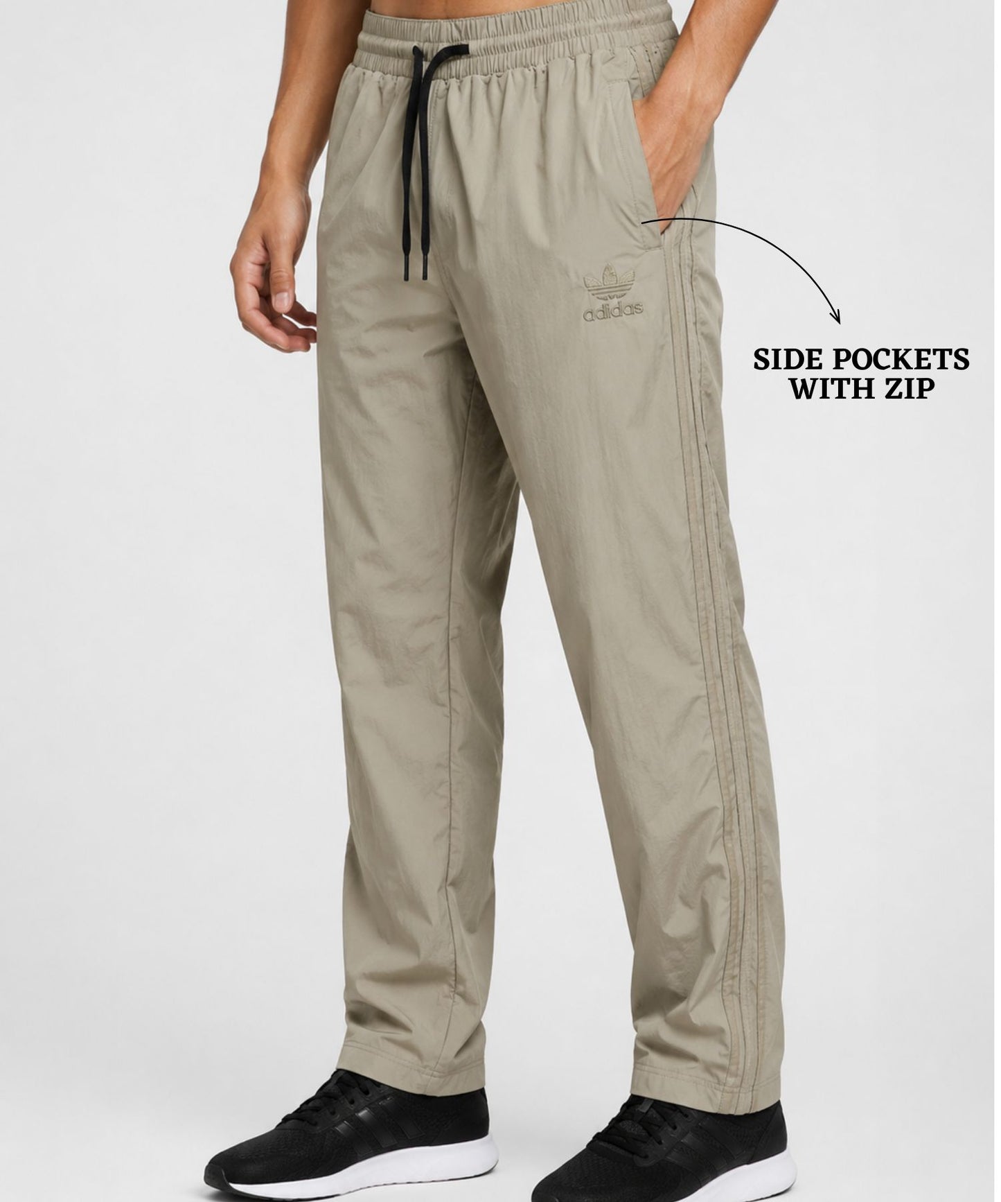 Imported Nylon Terry Lycra  Trackpant (GSM 190)| Comfort Fit