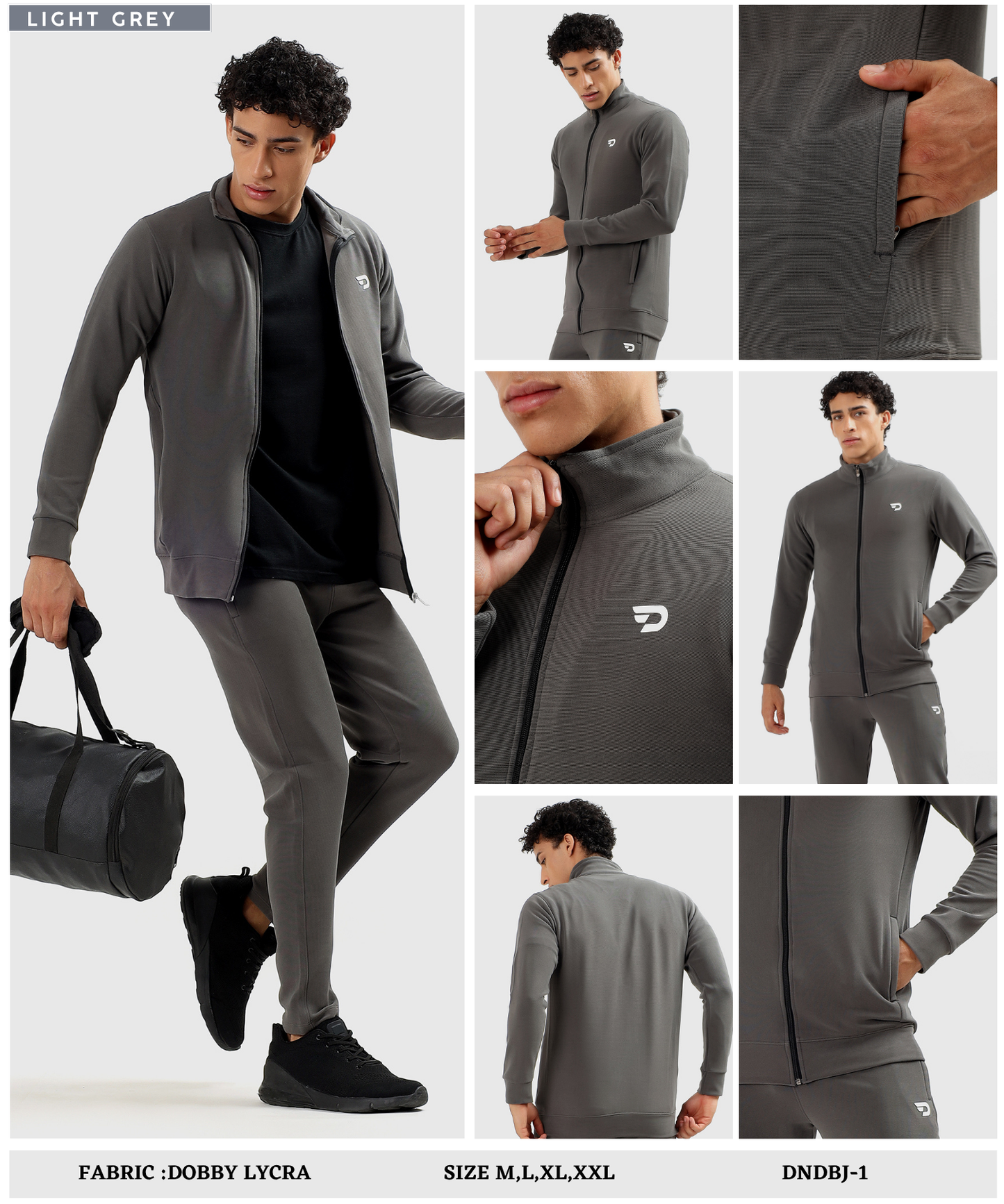 Performance Zip-Up Jacket - Imported Dobby Lycra (GSM 290)