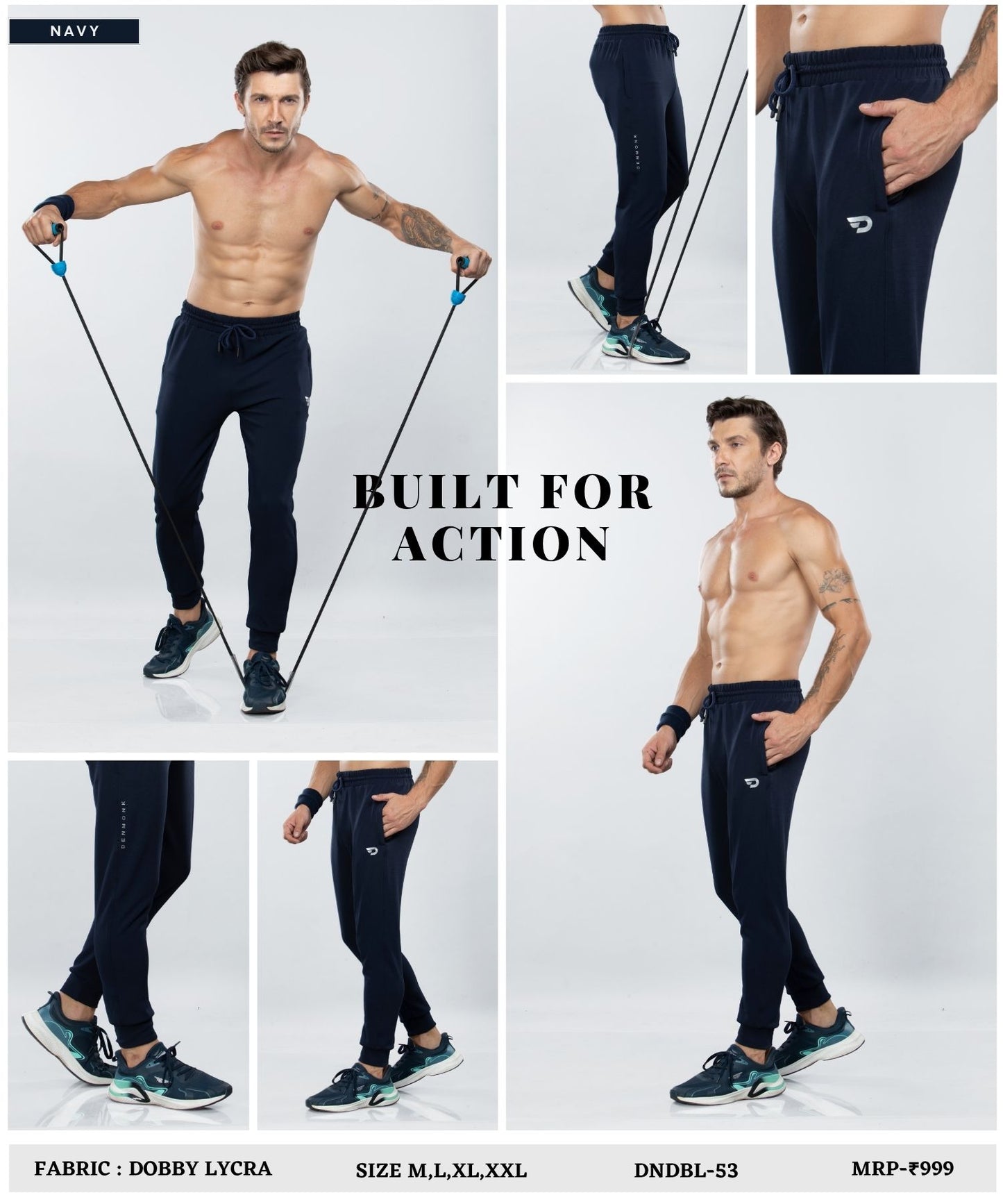 Ribbed Trackpant - Imported Dobby Lycra Lower (GSM 280)