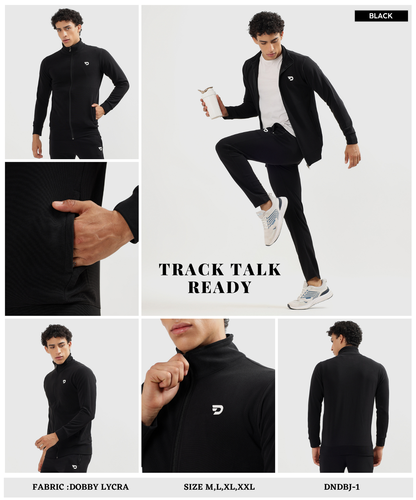 Performance Zip-Up Jacket - Imported Dobby Lycra (GSM 290)