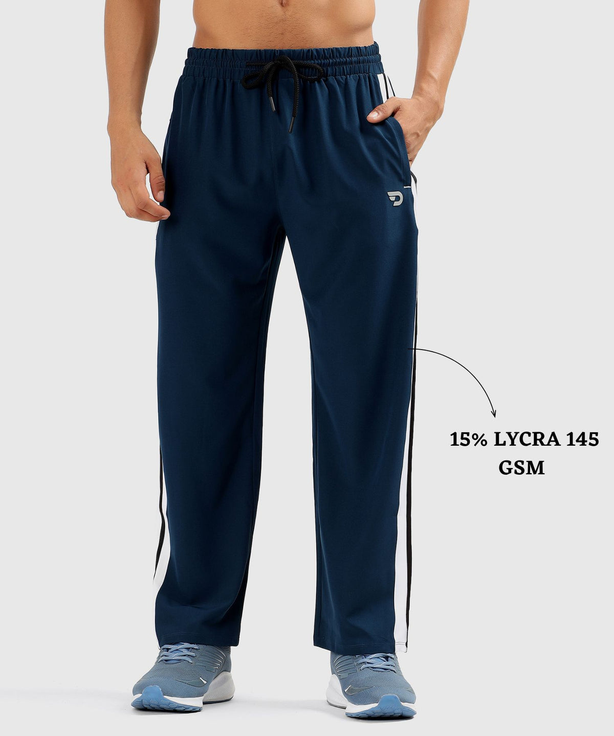 Imported Ns Parachute Lycra Trackpant | 20% Lycra 145 GSM | Straight Fit