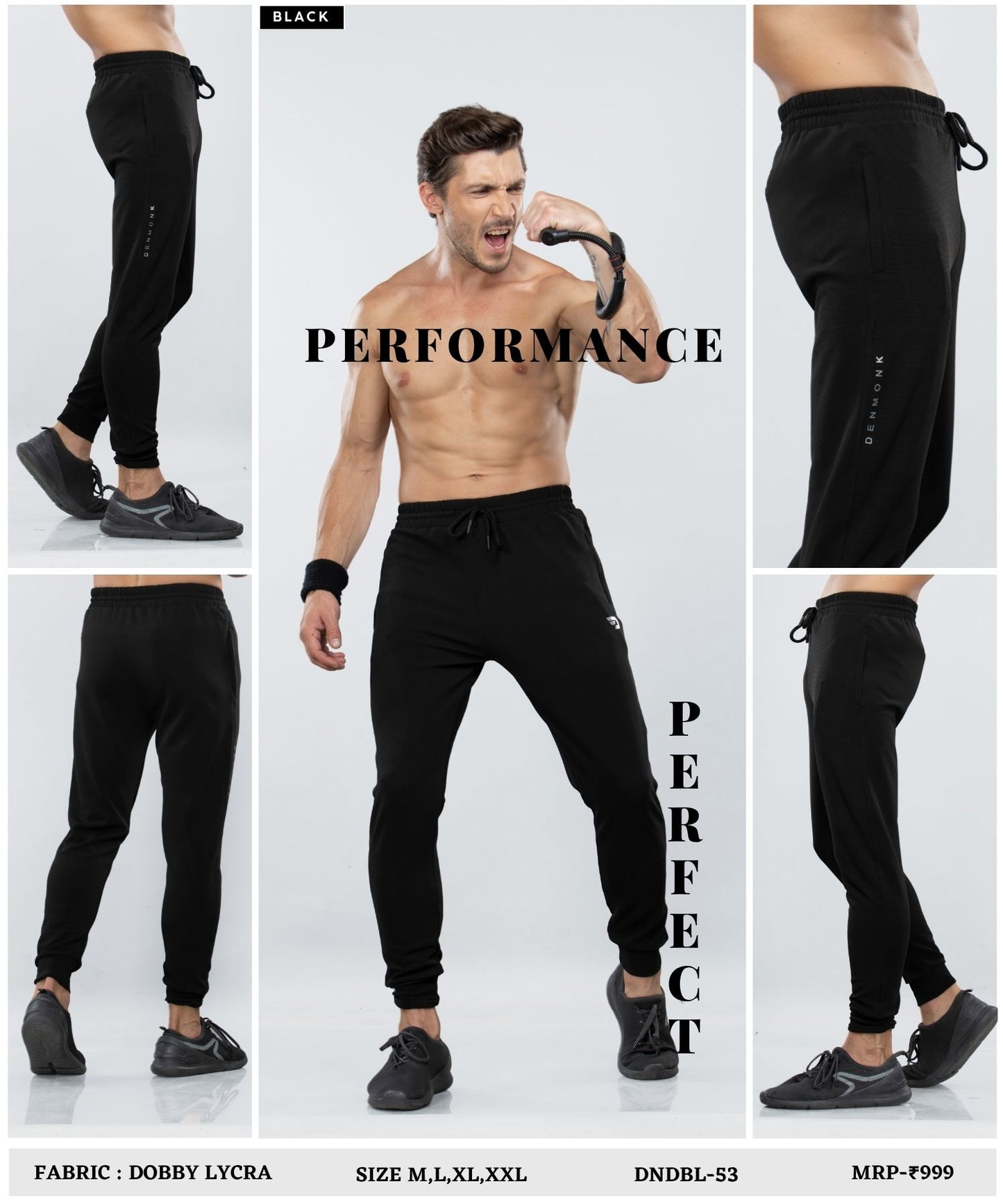 Ribbed Trackpant - Imported Dobby Lycra Lower (GSM 280)