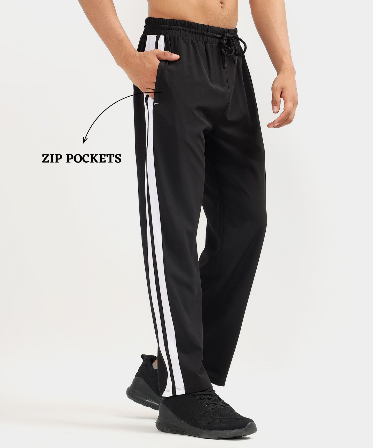 Imported Ns Parachute Lycra Straight Fit Trackpant (20% Lycra 145 GSM)