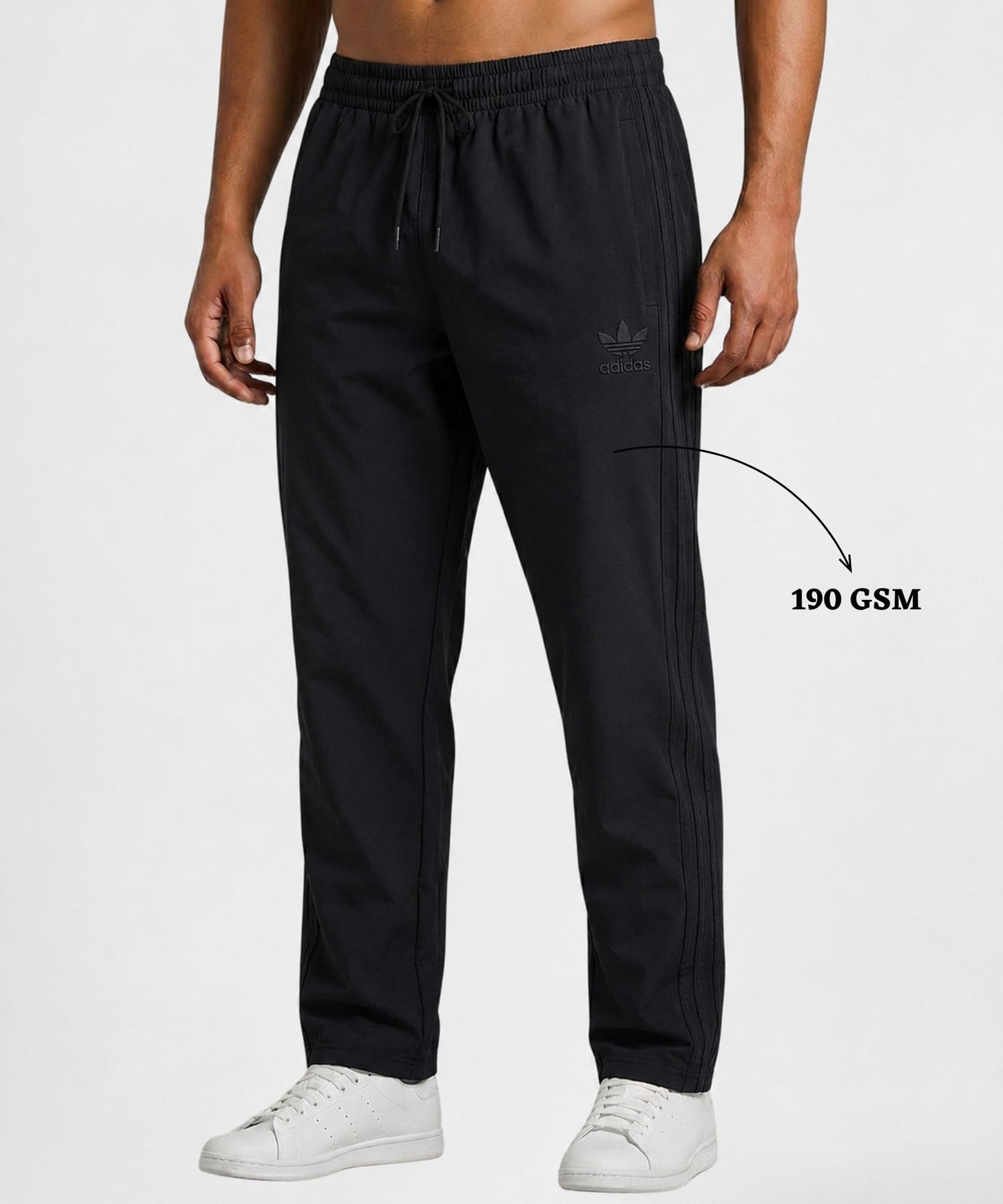 Imported Nylon Terry Lycra  Trackpant (GSM 190)| Comfort Fit