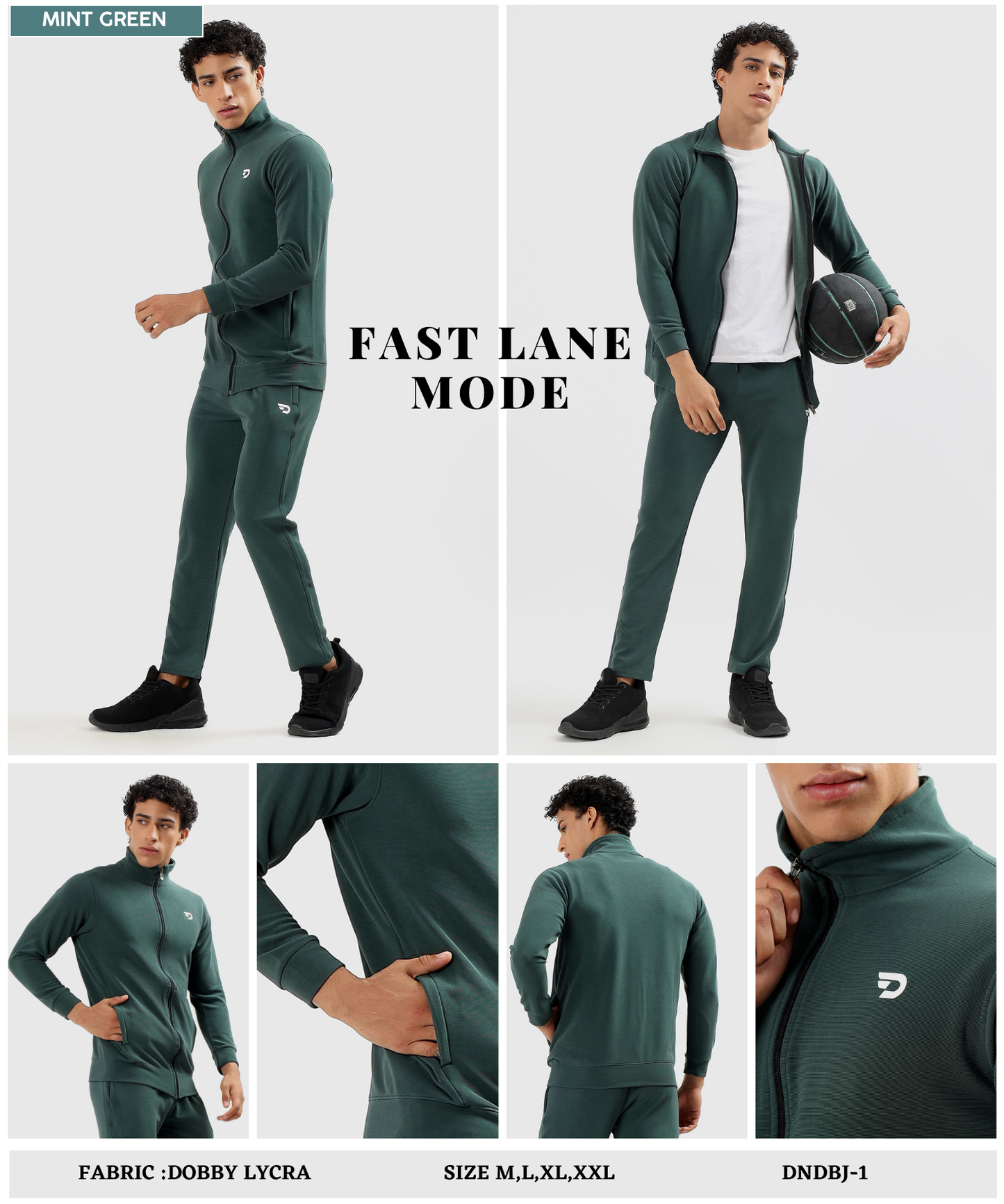 Performance Zip-Up Jacket - Imported Dobby Lycra (GSM 290)