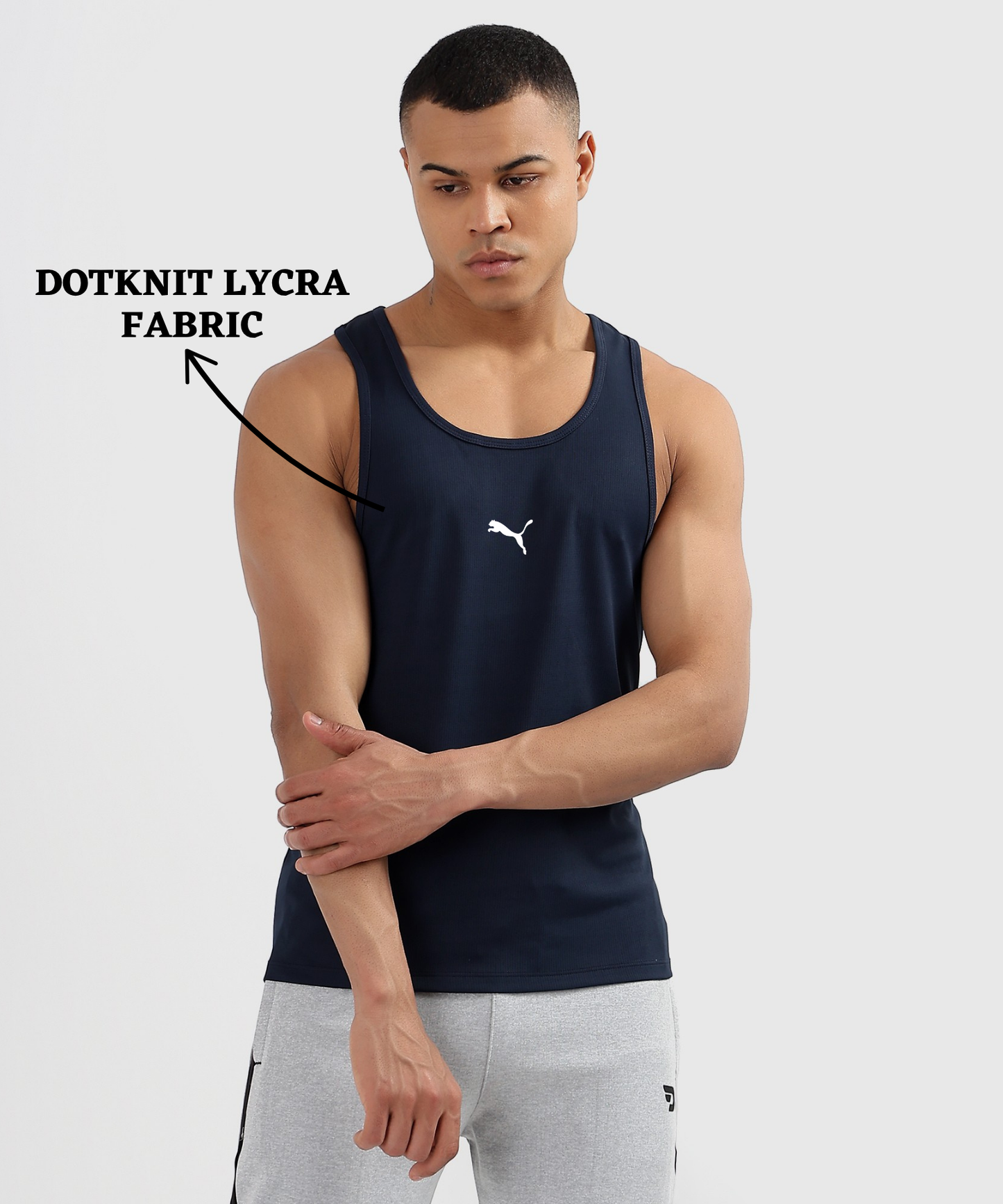 Imported Dotknit Lycra Sando (GSM 180)