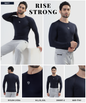 Premium Full Sleeve Nylon Lycra Compression T-Shirt (180 GSM) | Muscle Fit Activewear for Men