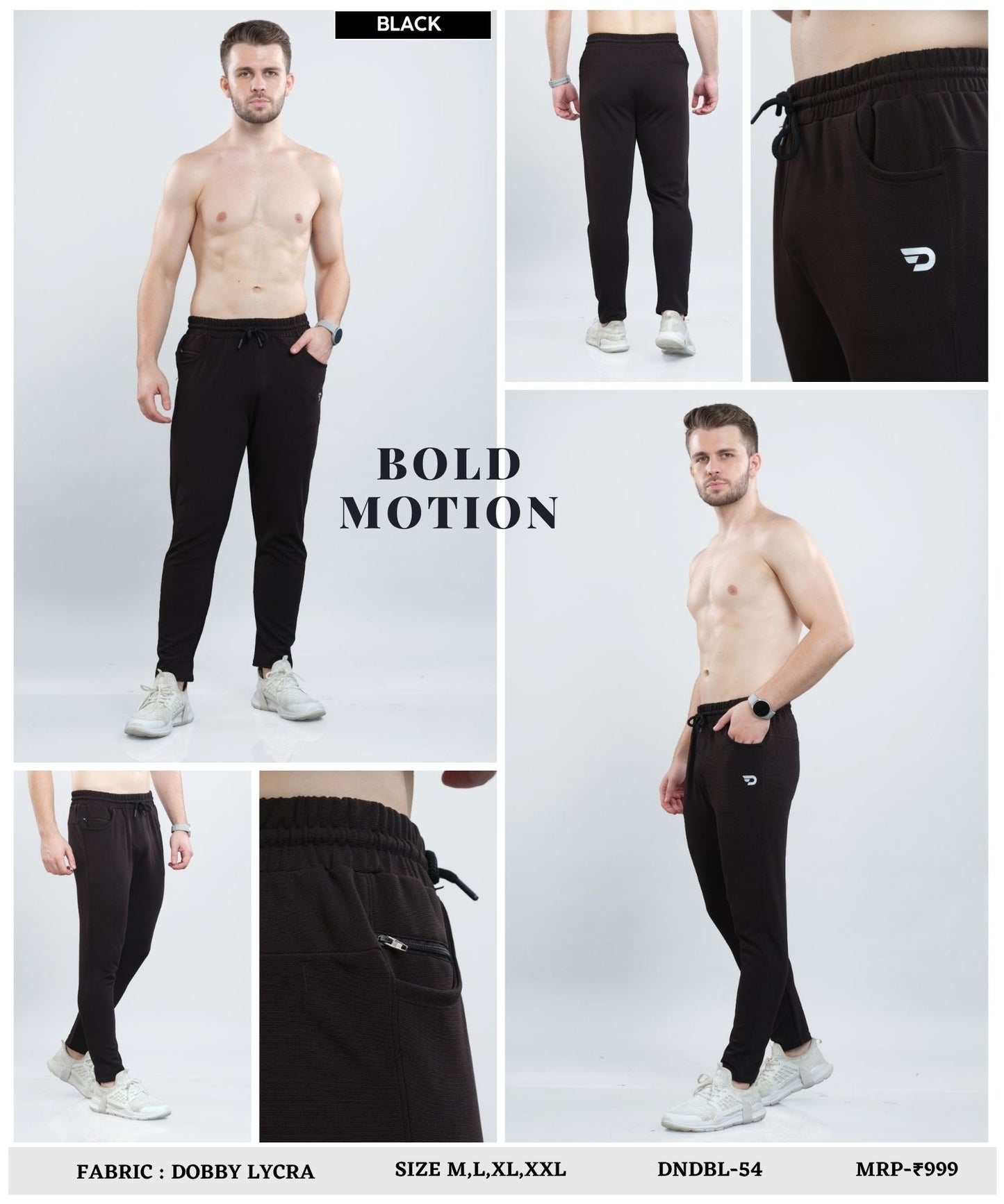 PowerFit – Imported Dobby Lycra (280 GSM)| D-Pocket