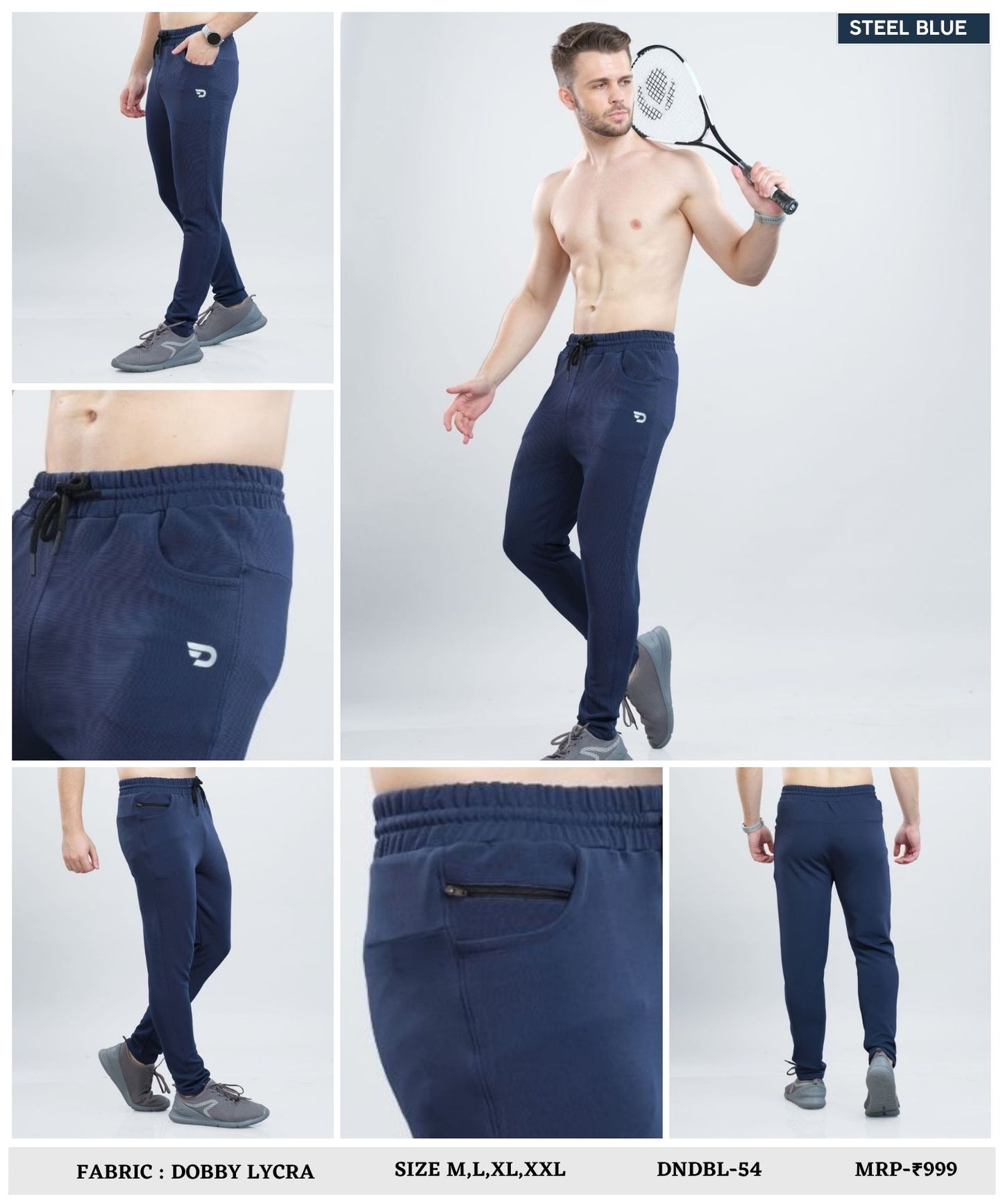PowerFit – Imported Dobby Lycra | 280 GSM | Regular Fit