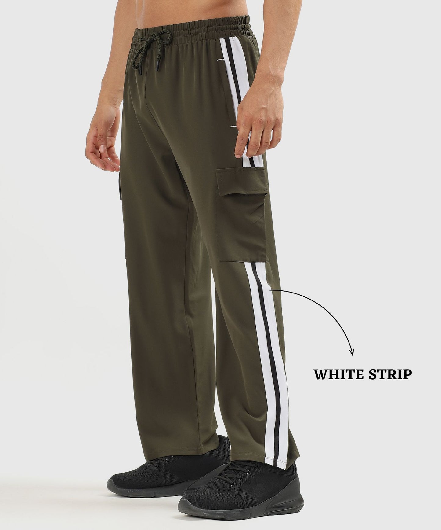 Imported NS Parachute Lycra Straight Fit Trackpant for Men (20% Lycra, 145 GSM)