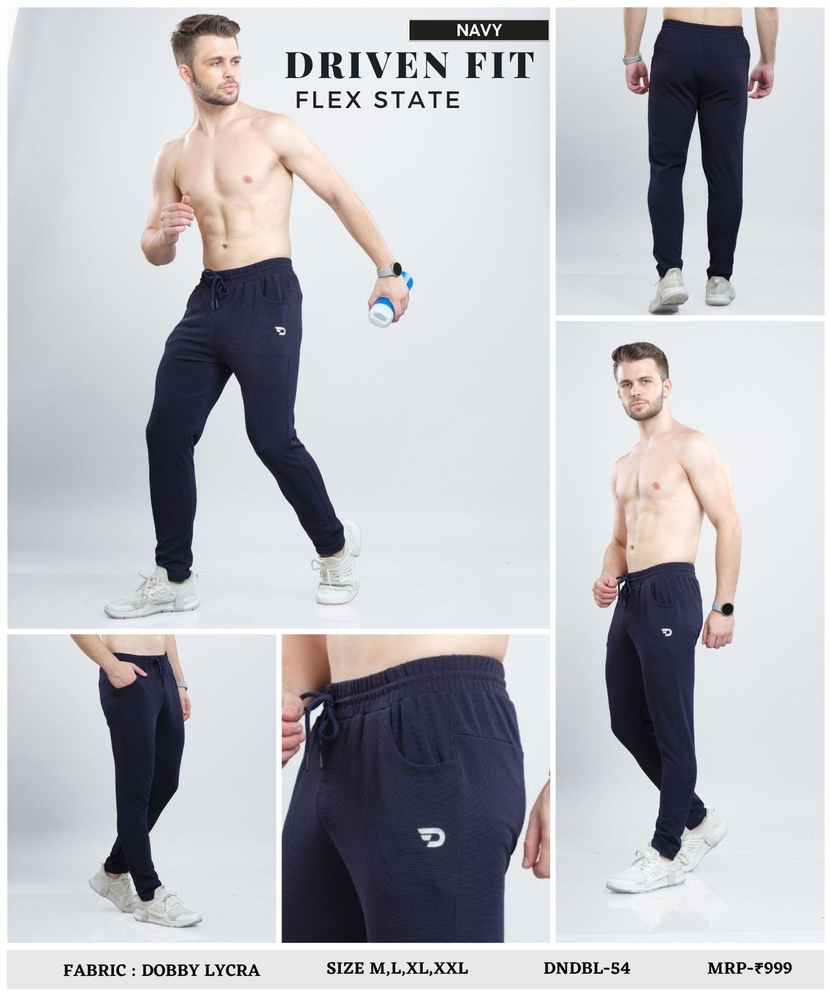 PowerFit – Imported Dobby Lycra | 280 GSM | Regular Fit