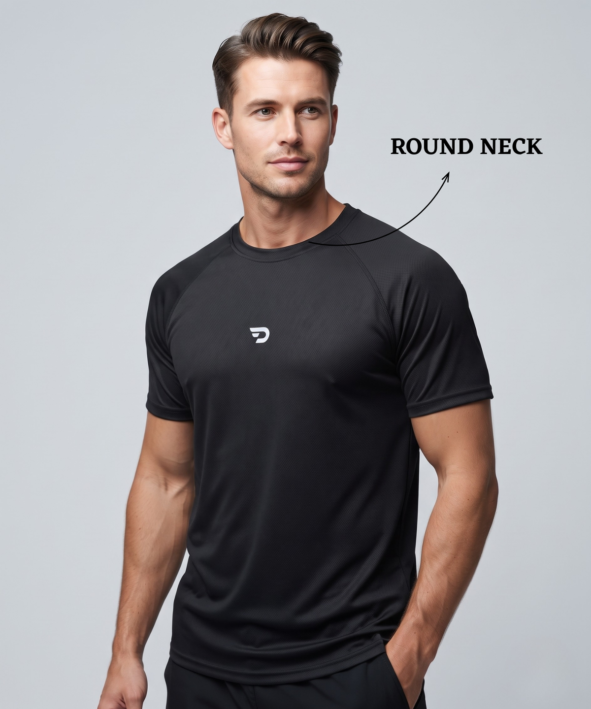 Denmonk Men's Imported Micro Bird Eye Half Sleeve T-Shirt | 180 GSM | Regular Fit