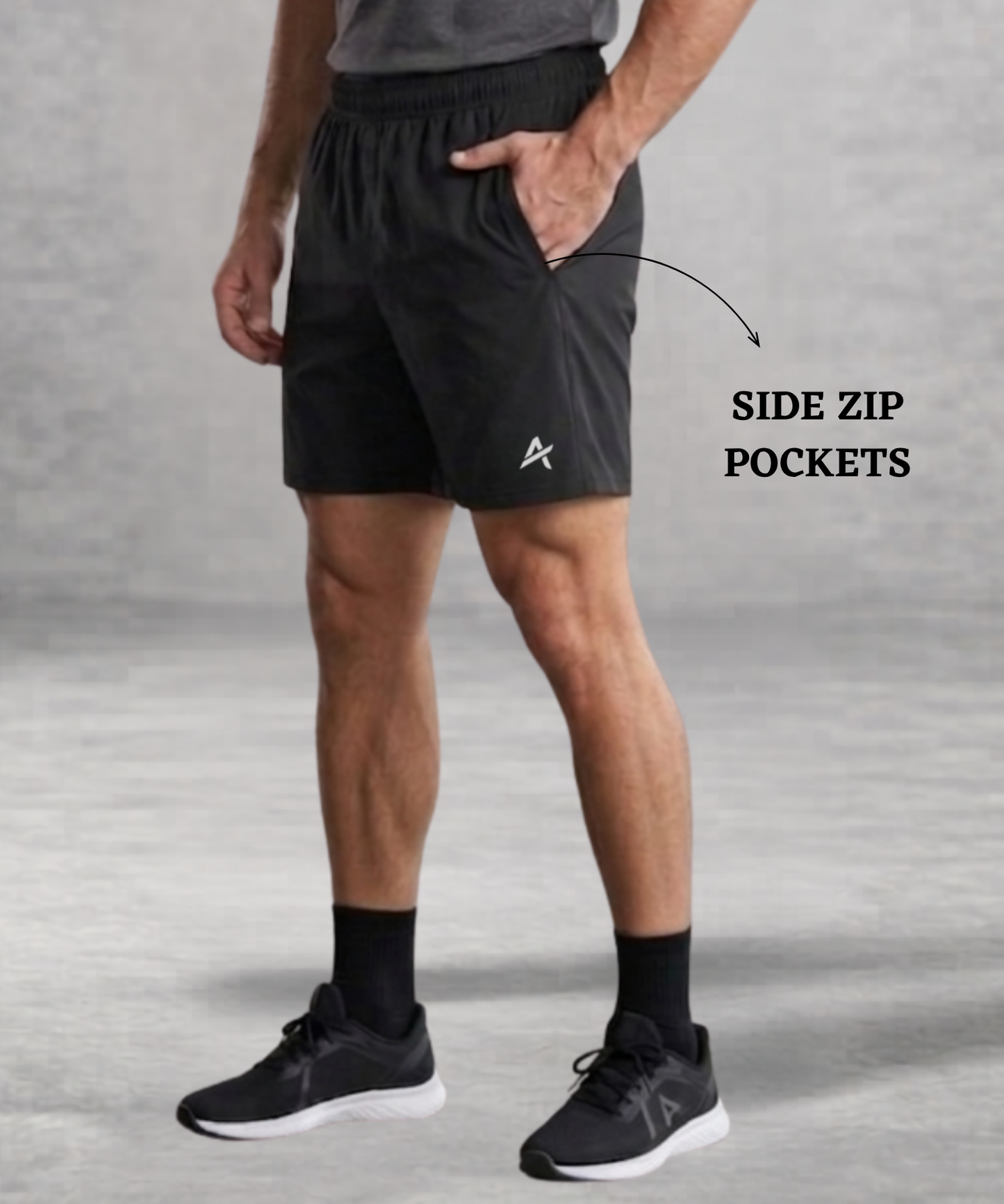 Imported NS Parachute Lycra  Shorts (12% Lycra 130 GSM) | Athvix Active Wear By Denmonk