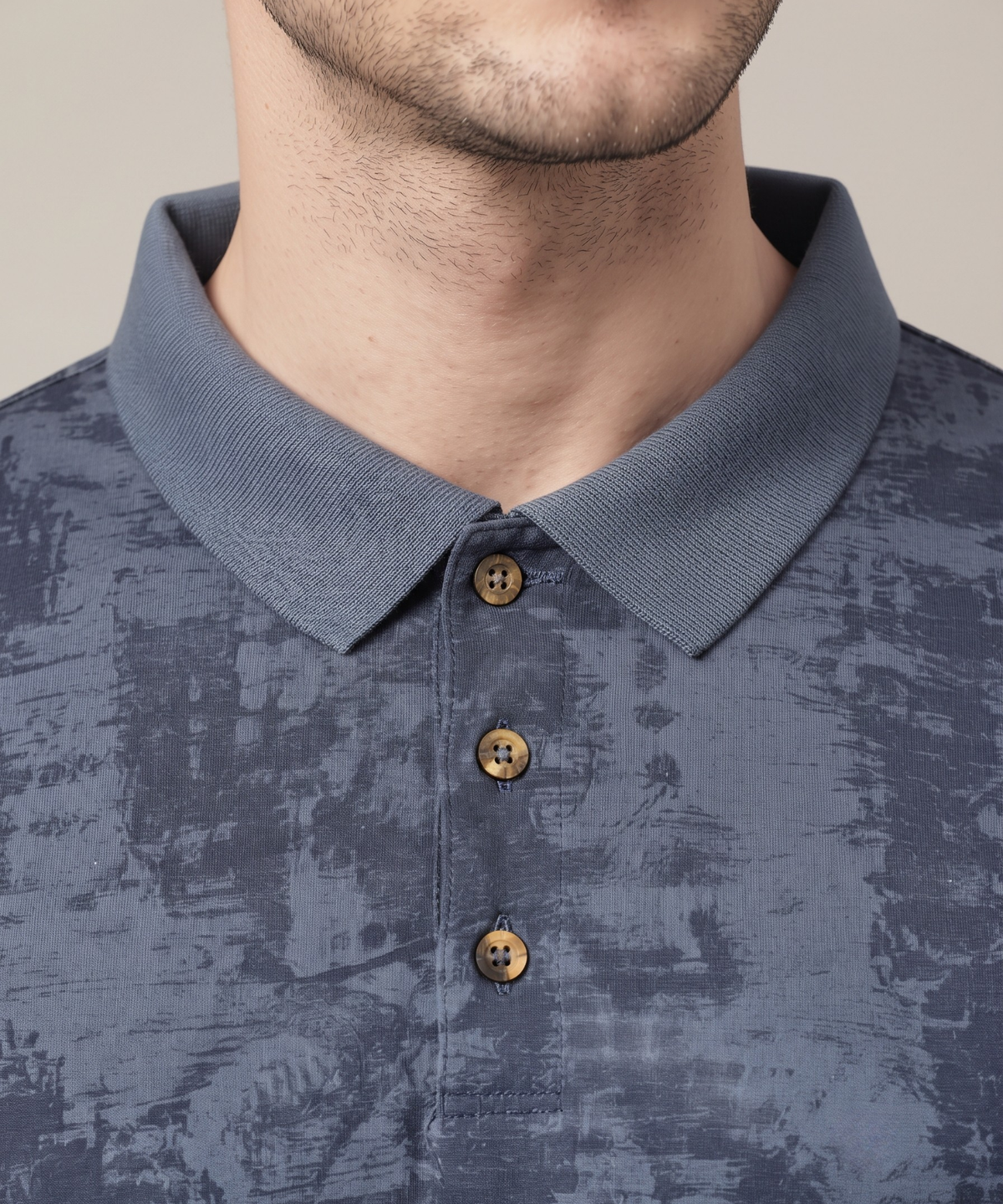 Denmonk Men’s Premium Korean Check Printed Full Sleeve Polo T-Shirt | 180 GSM | Regular Fit
