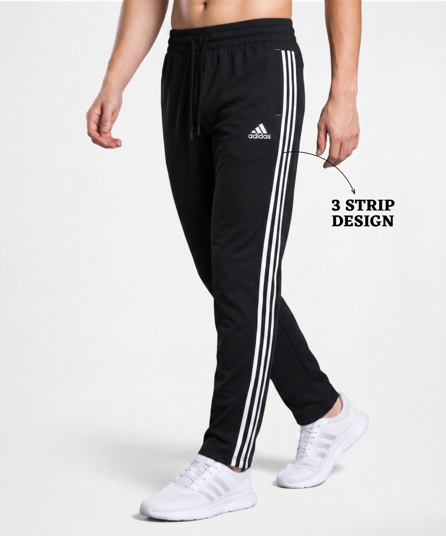 Imported Ns Parachute Lycra TrackPant (15% Lycra 145 GSM)| 3 strip Design
