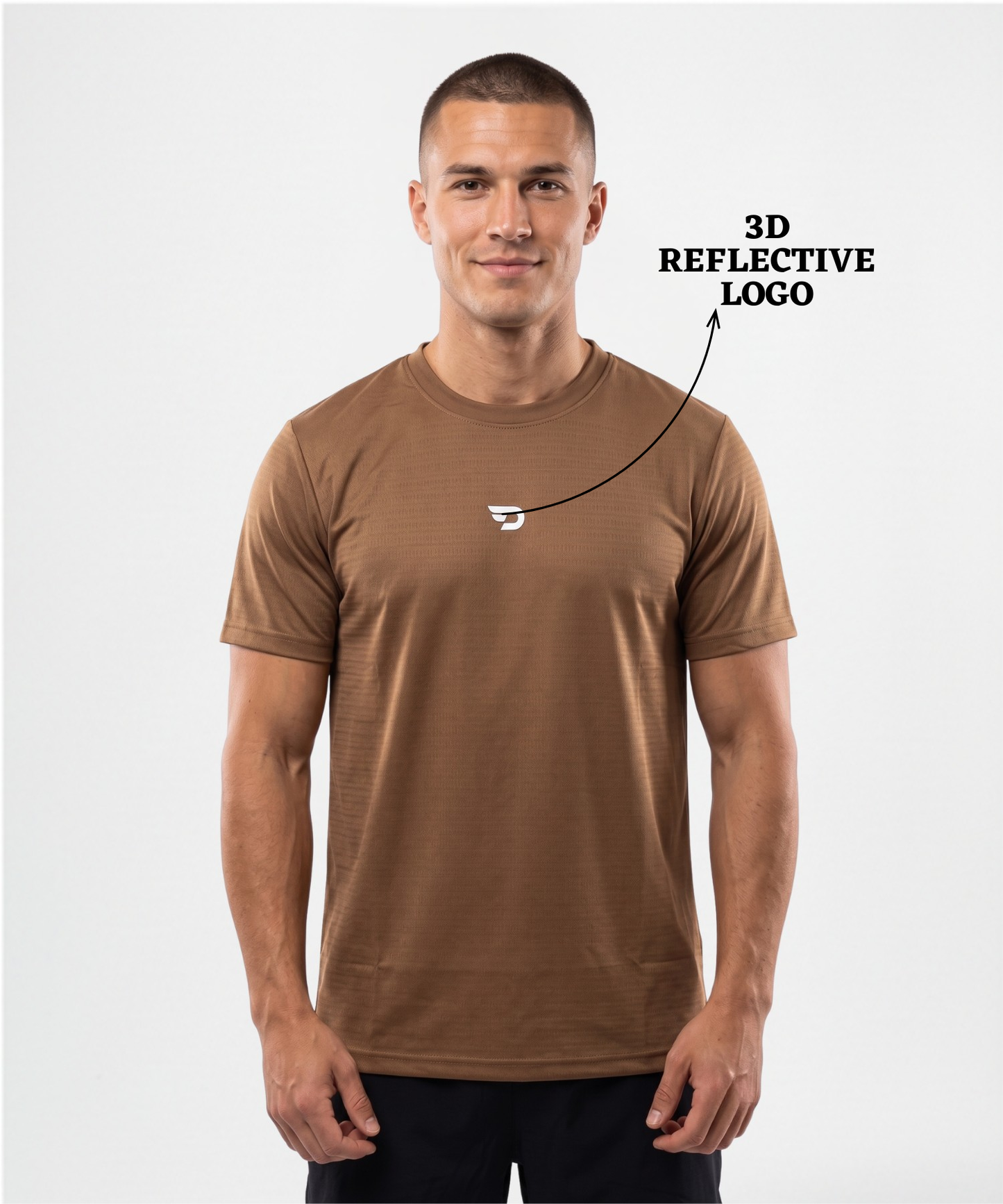 Imported Mesh Jacquard Lycra Men's Premium Half Sleeve T-Shirt | 170–180 GSM