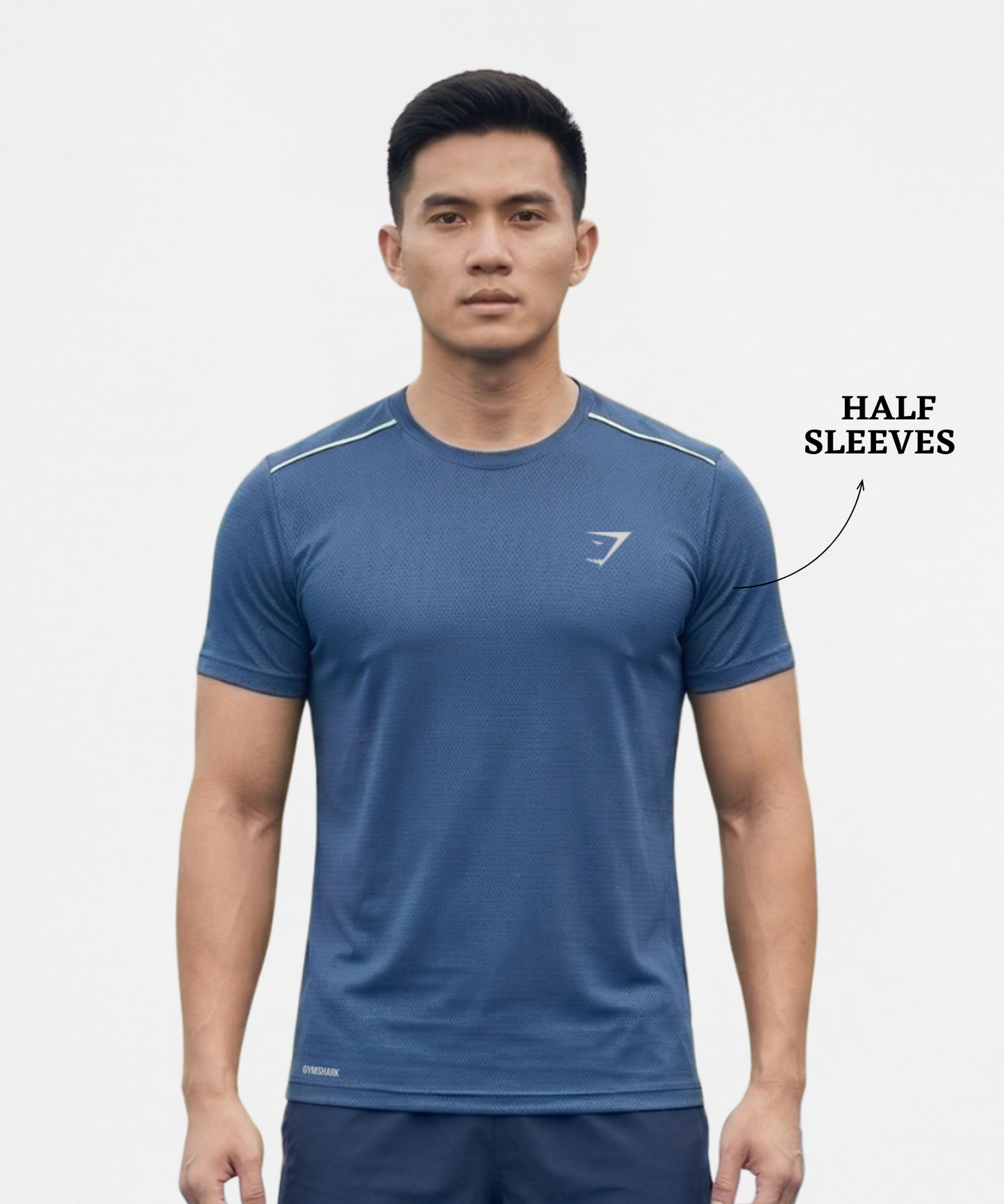 Imported Reebok Knit Lycra T-shirt- GSM 180 | Piping On Shoulder