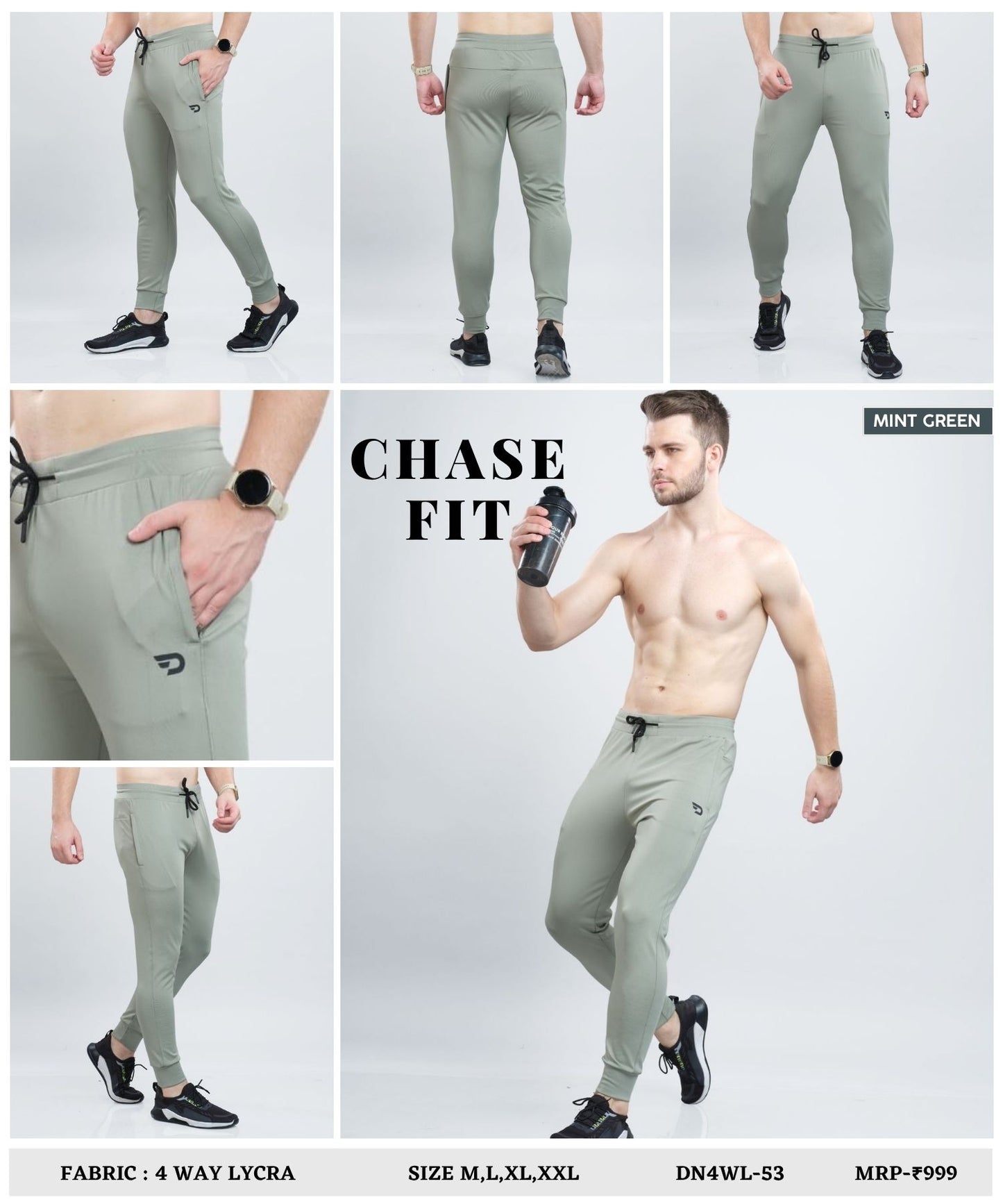 Everyday Trackpant – Imported 4Way Taiwan Lycra ( 280 GSM)