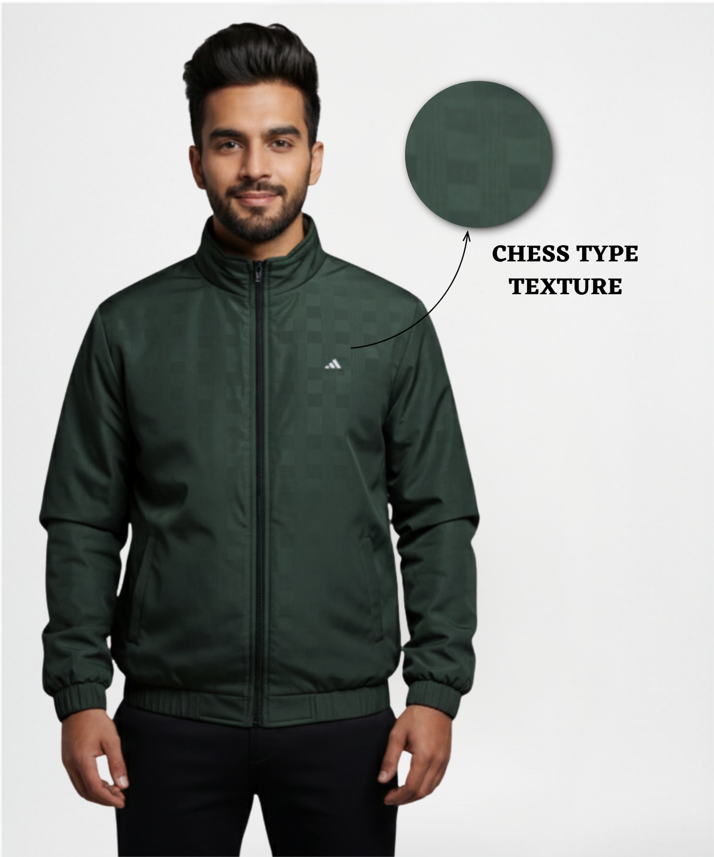 Imported Premium Quality Nylon Check Windcheater Jacket ( Gsm 350 , Rice-knit fabric inside )
