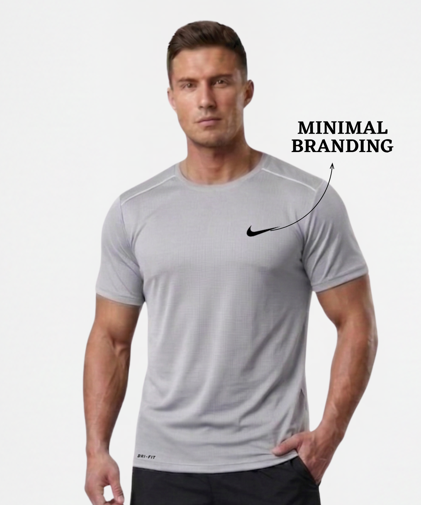 Imported Reebok Knit Lycra T-shirt- GSM 180 | Piping On Shoulder
