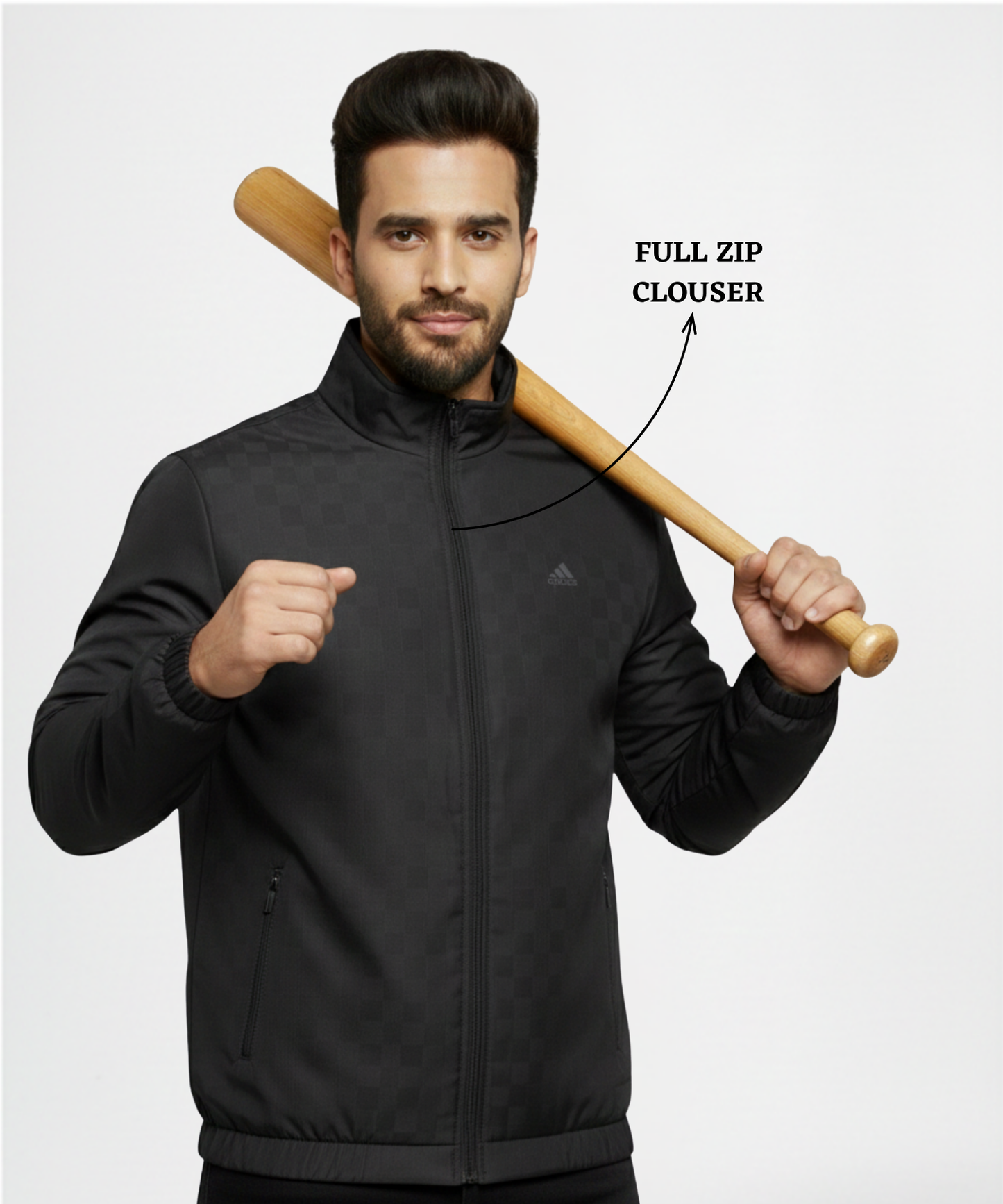 Imported Premium Quality Nylon Check Windcheater Jacket ( Gsm 350 , Rice-knit fabric inside )