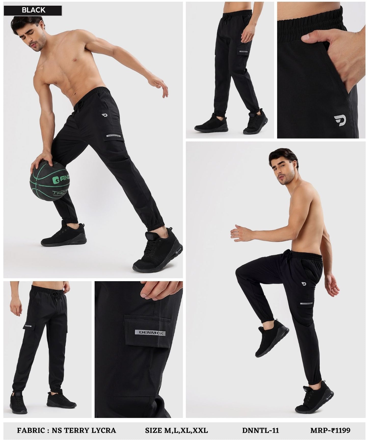 Utility  Cargo Joggers - Imported Ns Terry Lycra Lower (GSM 180-190)