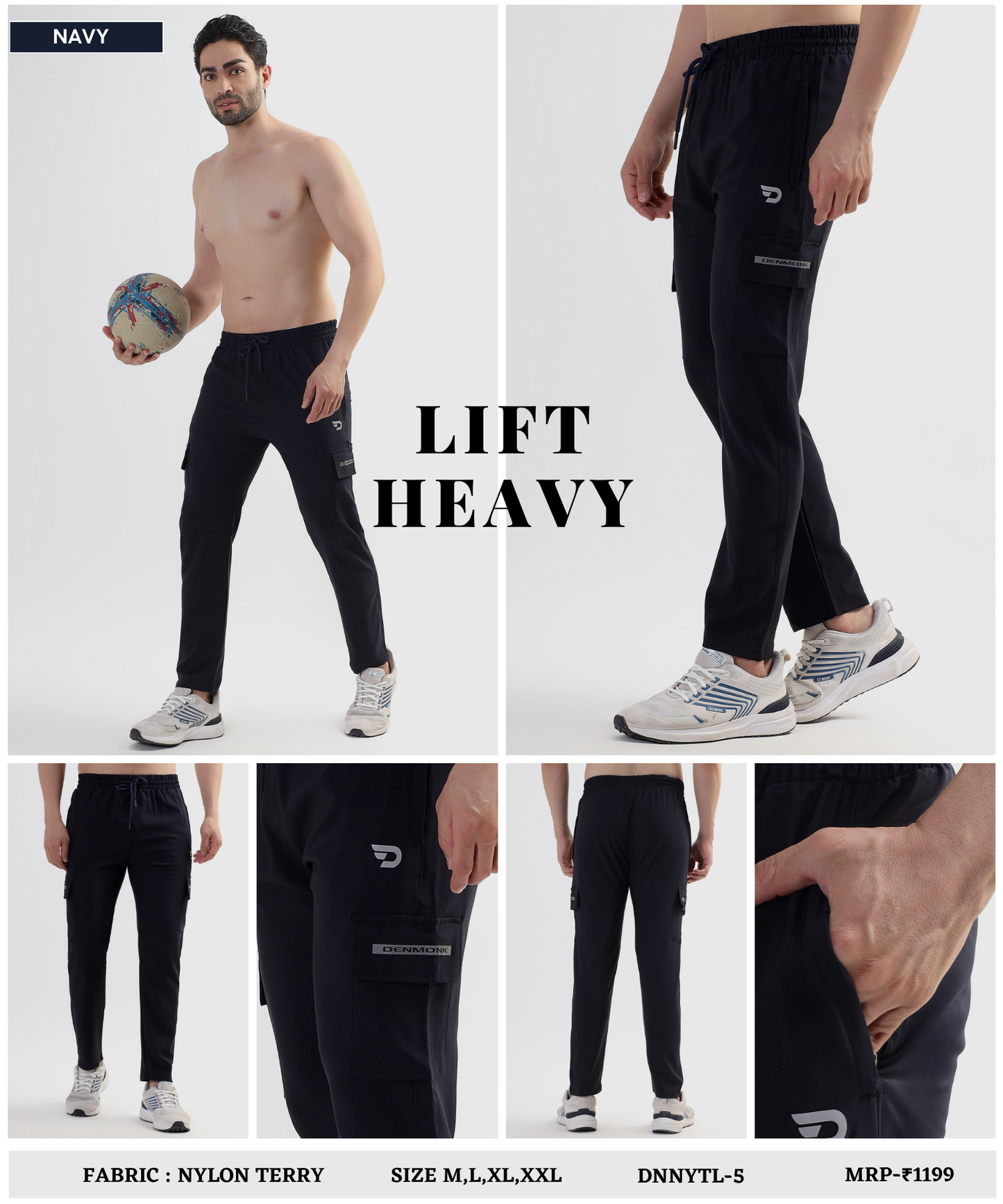 TerryCore Cargo - Imported Nylon Terry Lycra Lower (GSM 180)