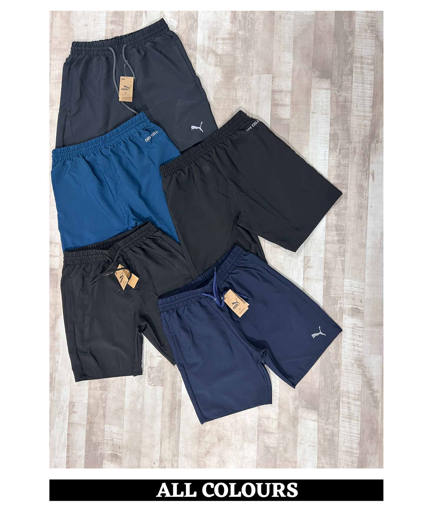 Imported Ns Parachute Lycra Shorts (15% Lycra 130 GSM)