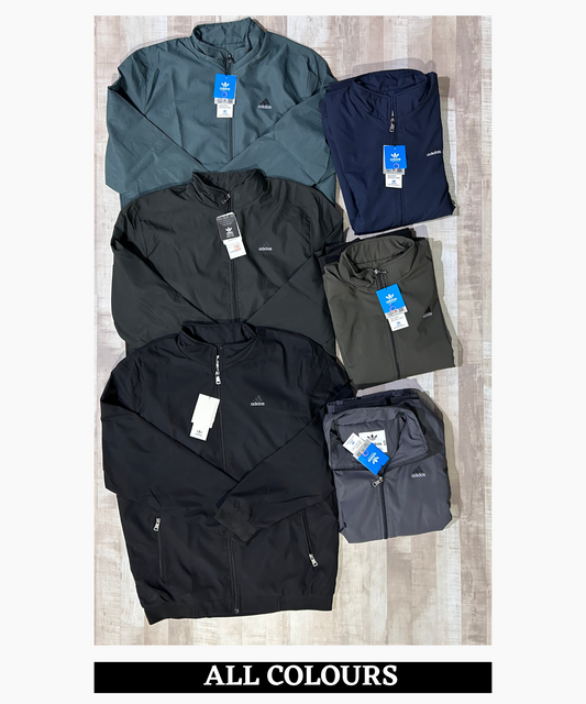Men’s Plus Size Jacquard T400 Water-Resistant Windcheater Jacket (GSM 350)