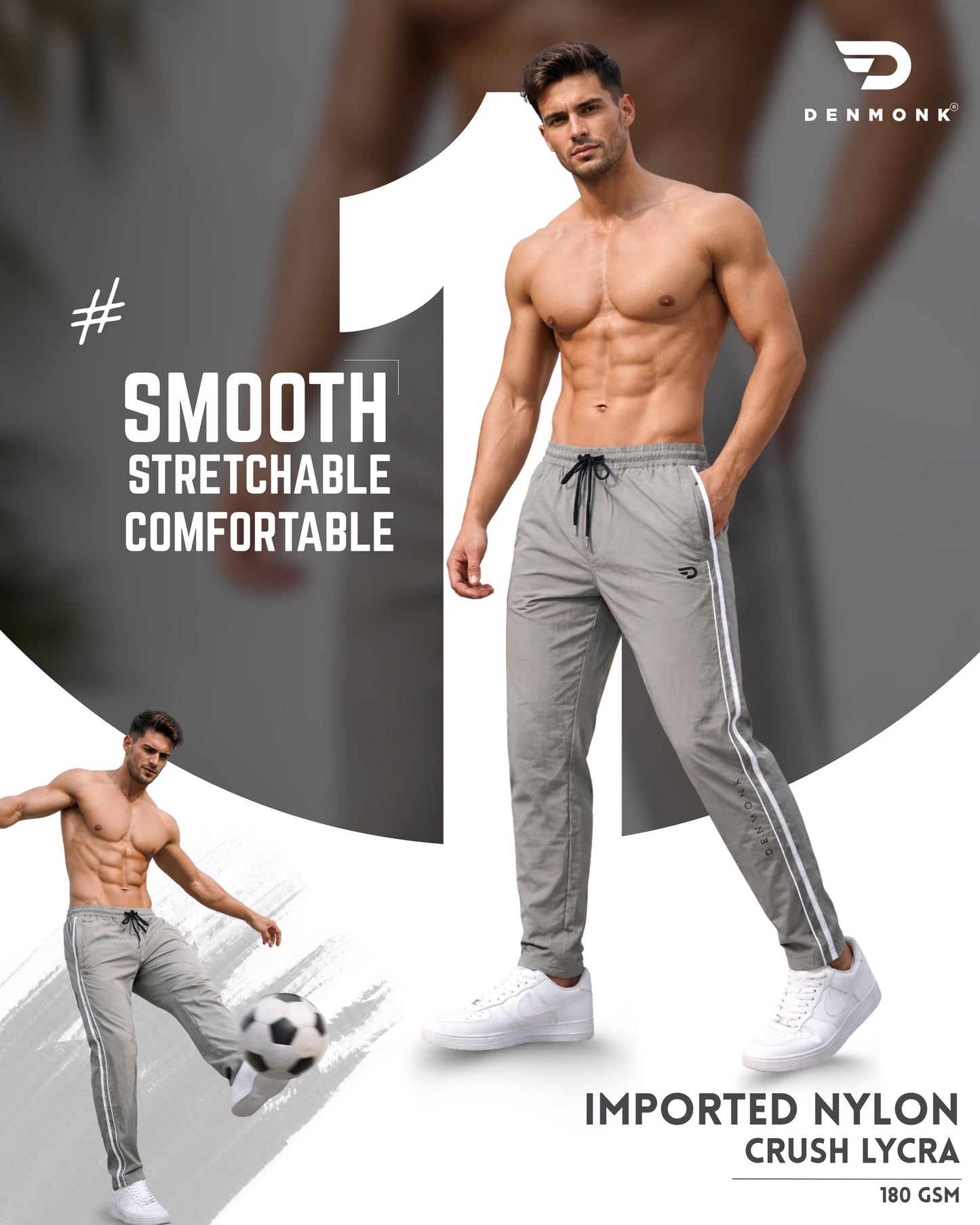 Imported Nylon Crush Lycra Lower | 180 GSM | 1 Piping & 1 Patti |