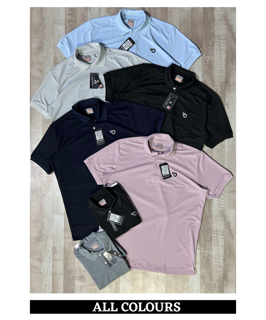 Imported Matty Lycra Polo Plus Size T-Shirts (GSM 200)