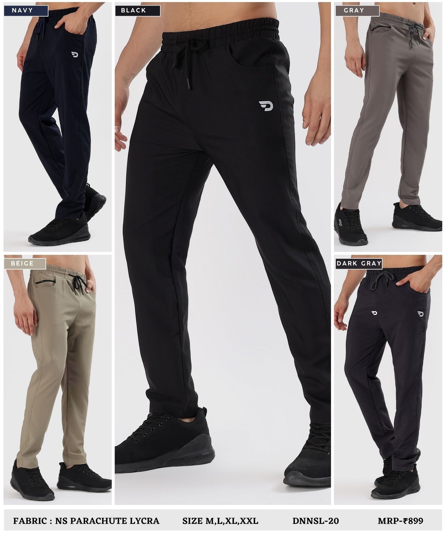 Parachute Flex TrackPant - Imported Ns Parachute Lycra Lower (20% Lycra 145 GSM)