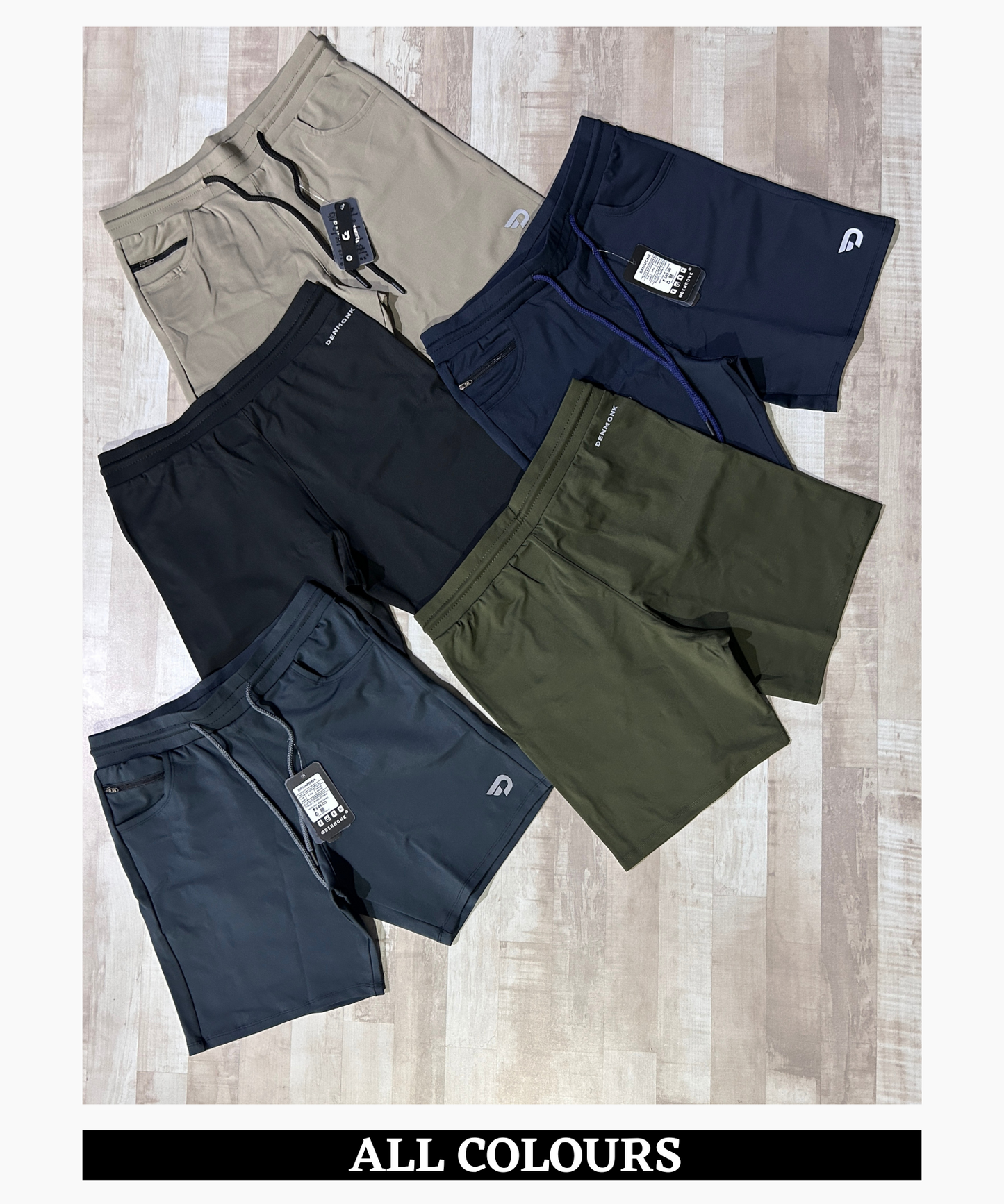 Stretch Performance Shorts - Imported 4way Taiwan Lycra (GSM 260)